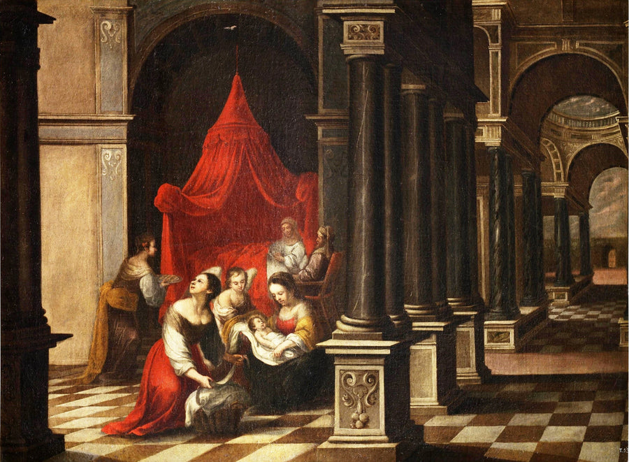 La naissance de la Vierge - Juan García de Miranda