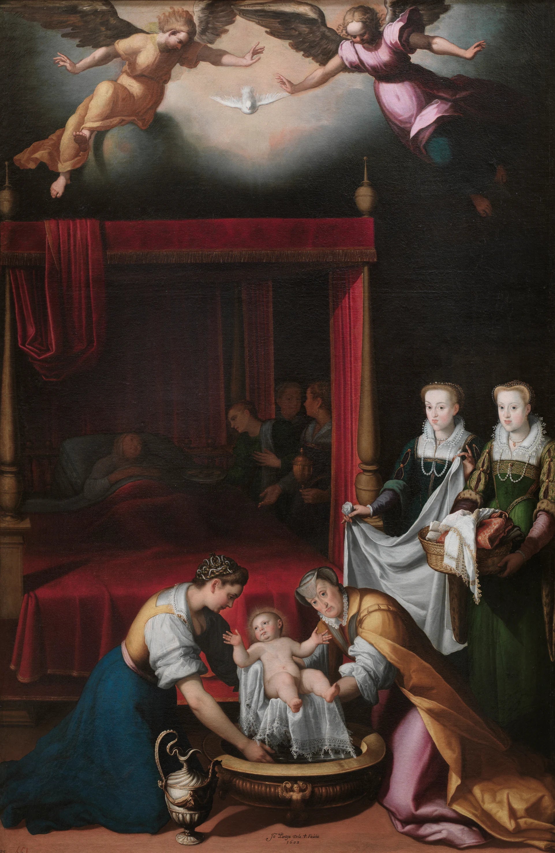 La naissance de la Vierge - Juan Pantoja de la Cruz