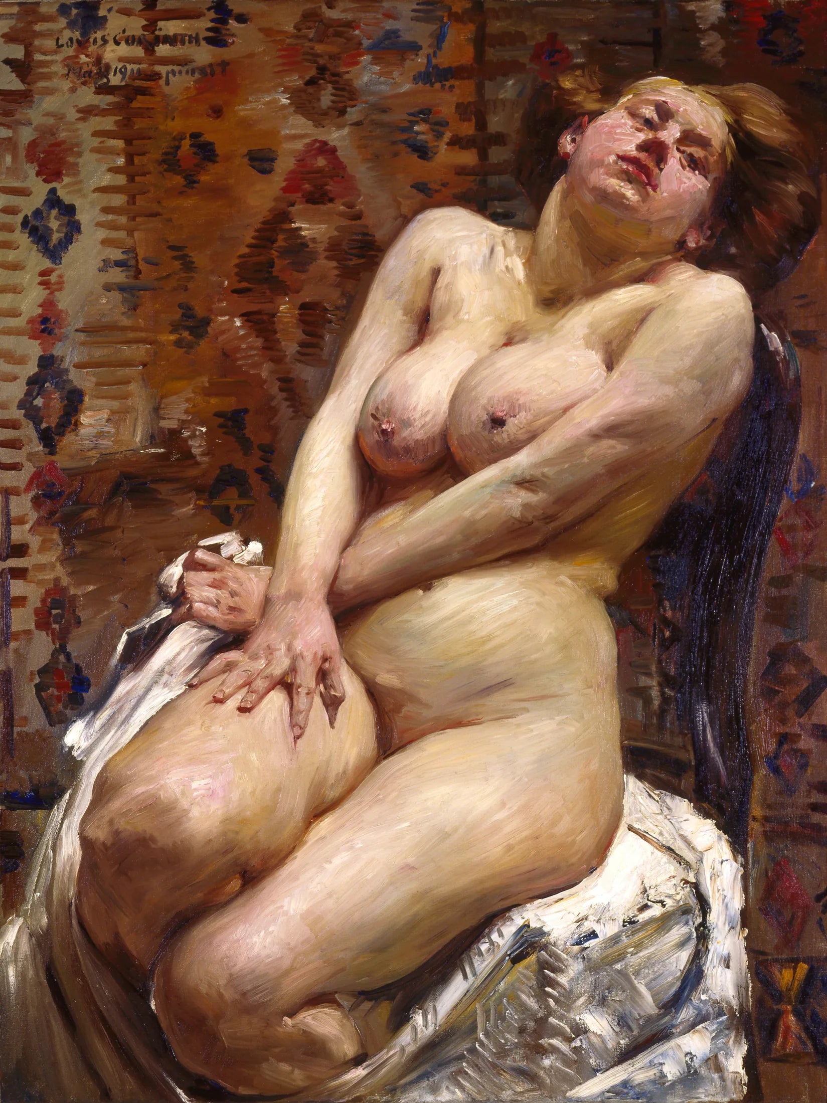 Nana, nu féminin - Lovis Corinth image 1 reproduction artisanale de tableau