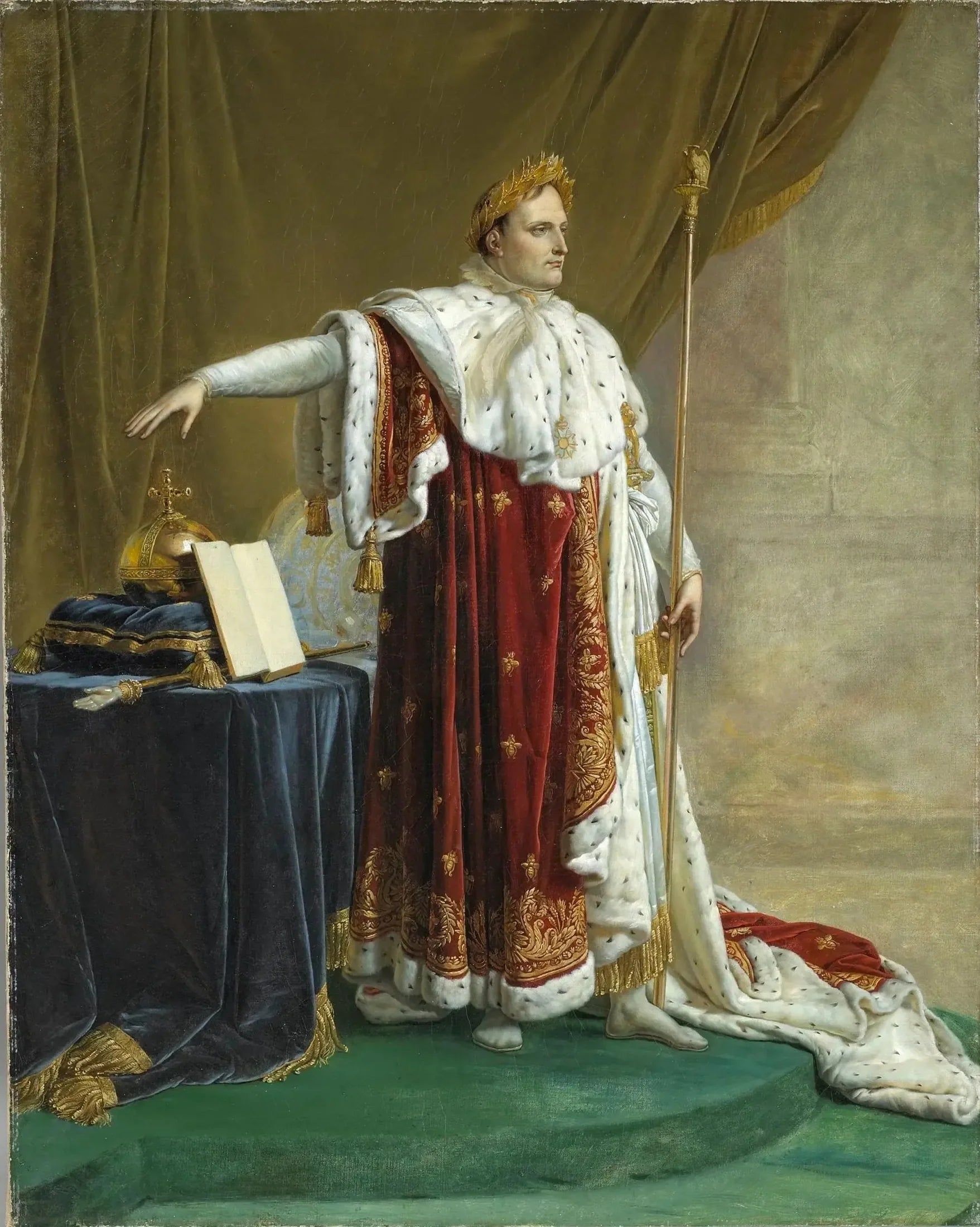 Napoléon 1er en costume de sacré - Anne-Louis Girodet image 1 reproduction artisanale de tableau