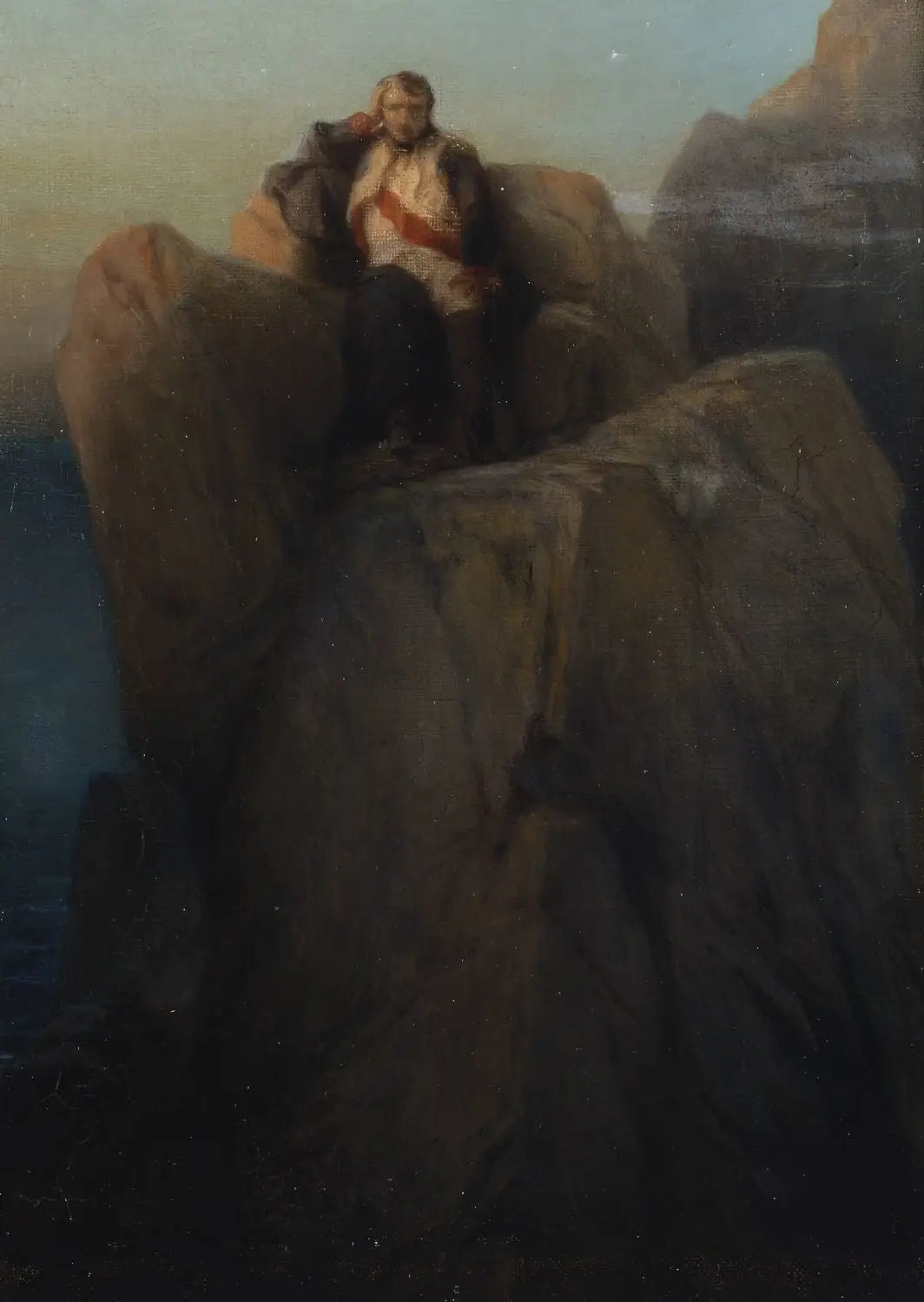 Napoléon à Sainte-Hélène - Paul Delaroche image 1 tableau peint à l’huile sur toile