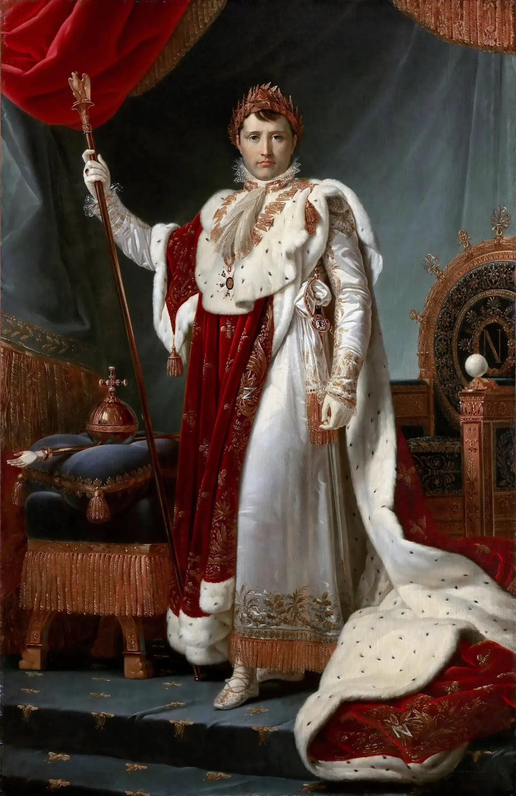 Napoléon Ier en costume de sacré - François Gérard image 1 reproduction de peinture à l’huile