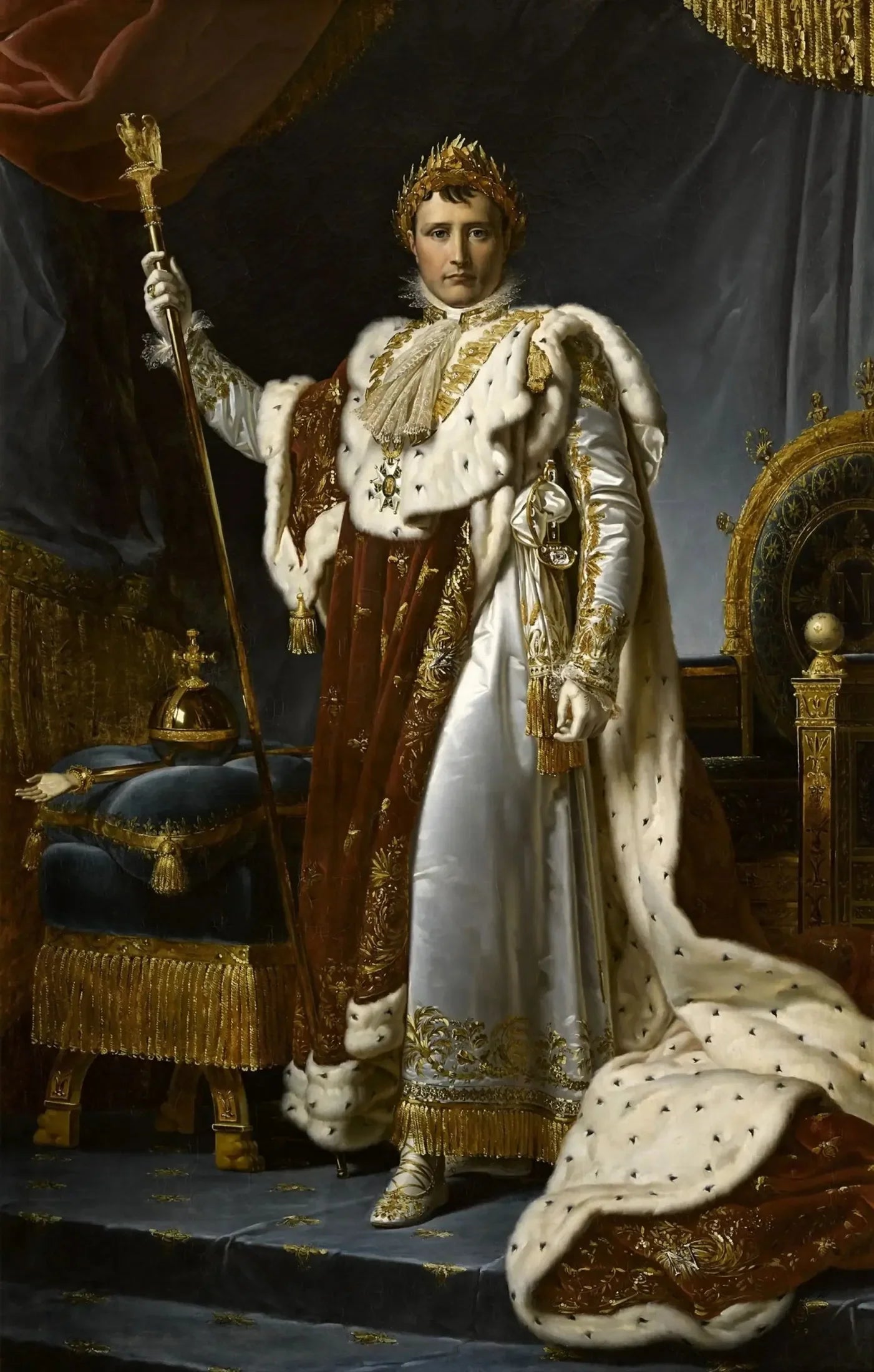 Napoléon Ier en costume du Sacre - François Gérard image 2 copie peinte à la main à l’huile