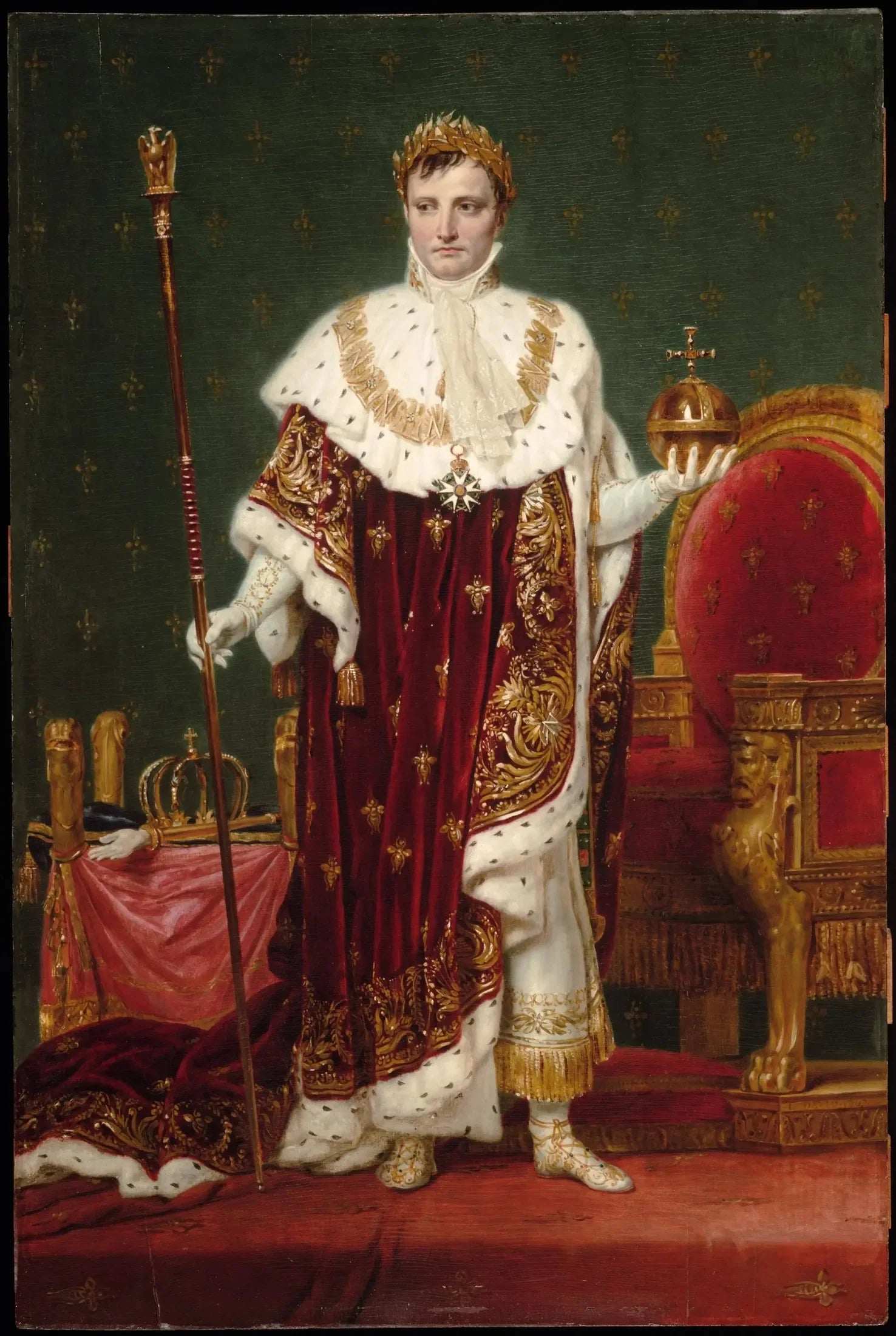 Napoléon Ier en habits impériaux - Jacques-Louis David image 1 reproduction artisanale de tableau