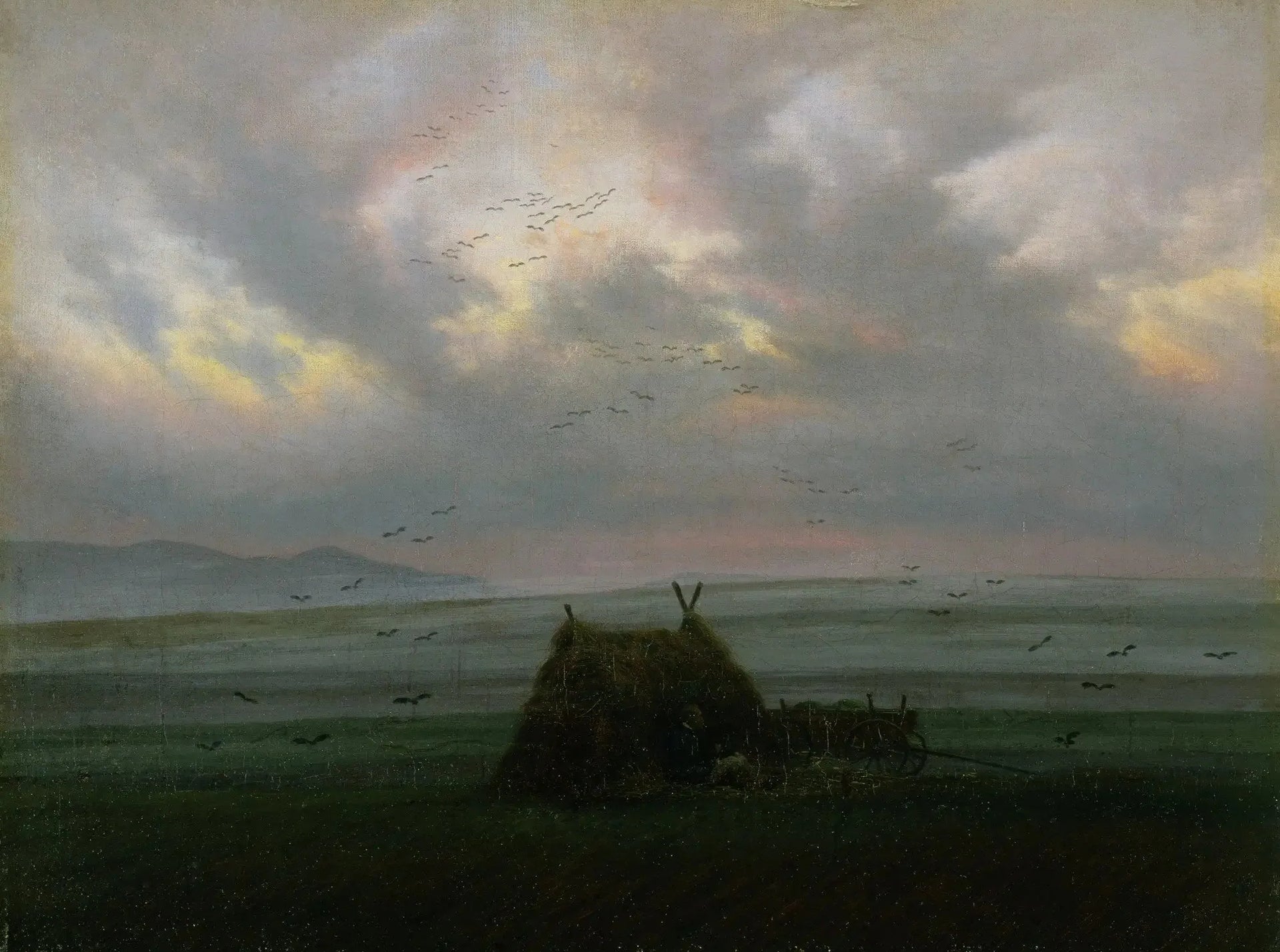 Nappe de brouillard - Caspar David Friedrich image 1 reproduction artisanale de tableau