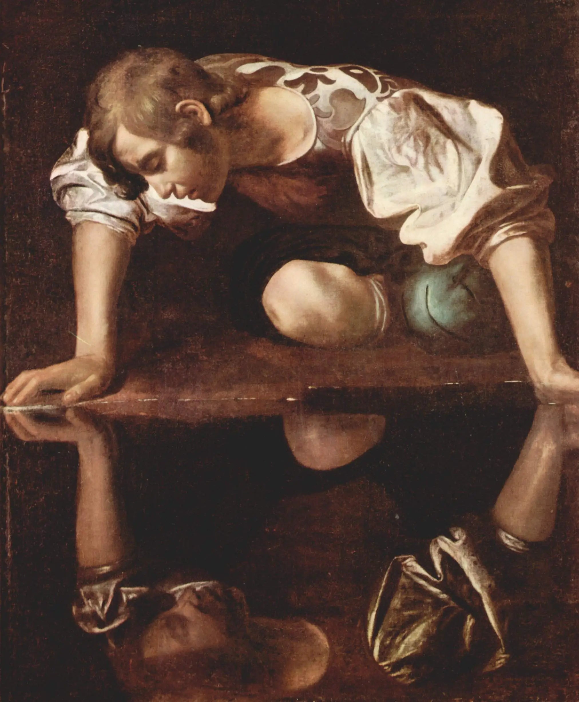 Narcisse - Le Caravage image 1 copie de tableau peinte à la main