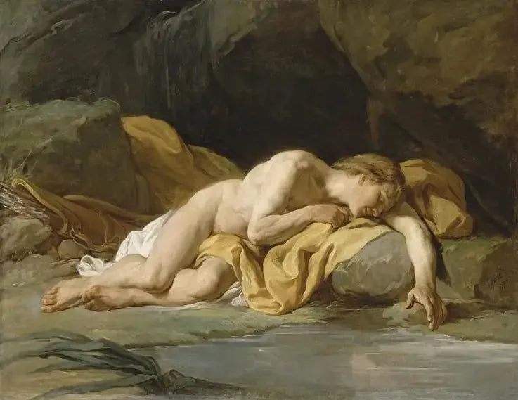 Narcisse - Nicolas-Bernard Lépicié image 1 tableau peint à l’huile sur toile