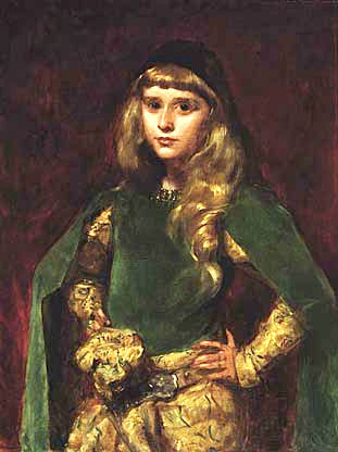 Natalie Clifford Barney à 10 ans - Carolus-Duran image 1 reproduction artisanale de tableau
