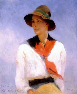 Natalie - Frank Weston Benson image 1 tableau peint à l’huile sur toile