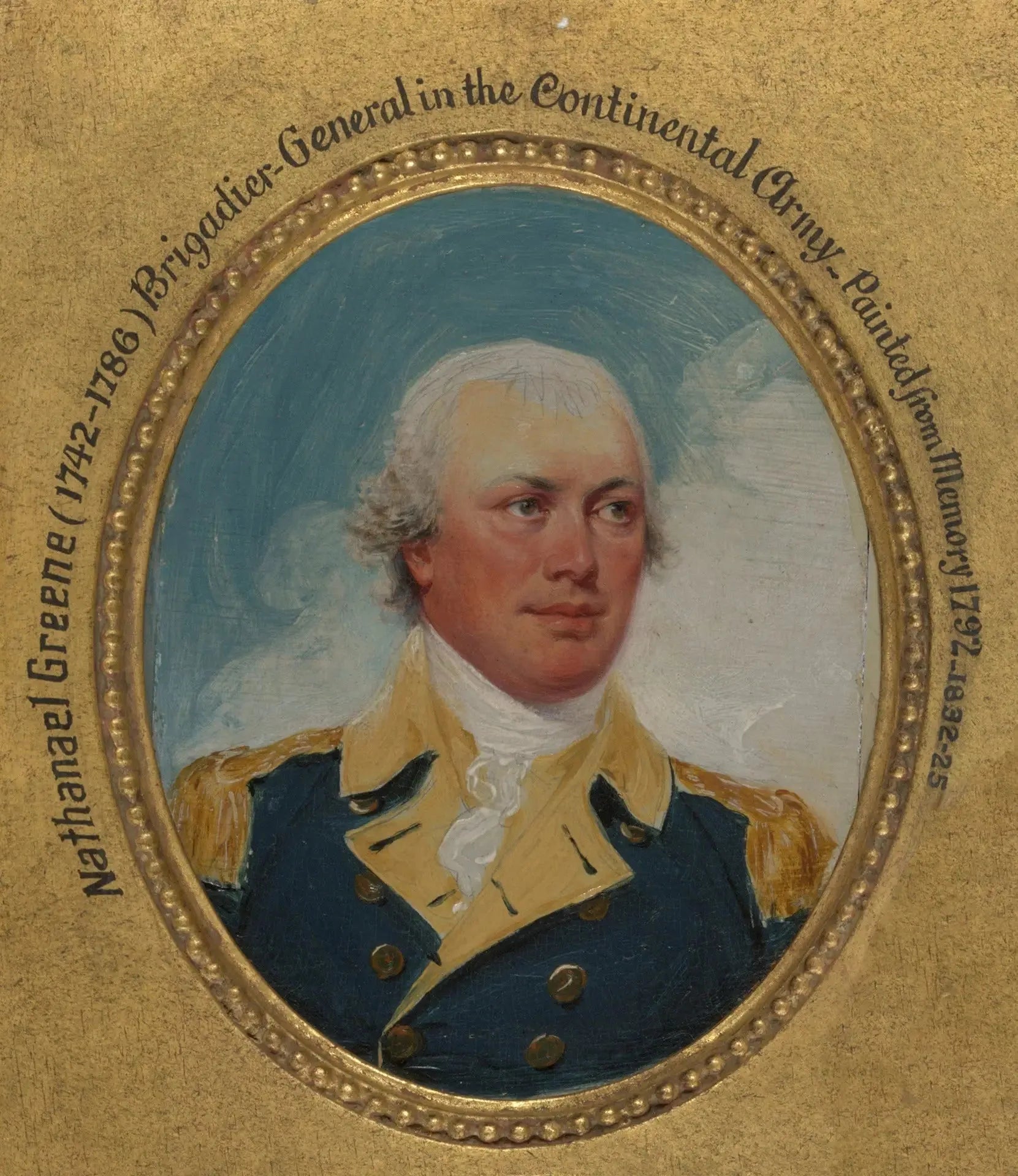 Nathanaël Greene (1742-1786) - John Trumbull image 1 reproduction artisanale de tableau