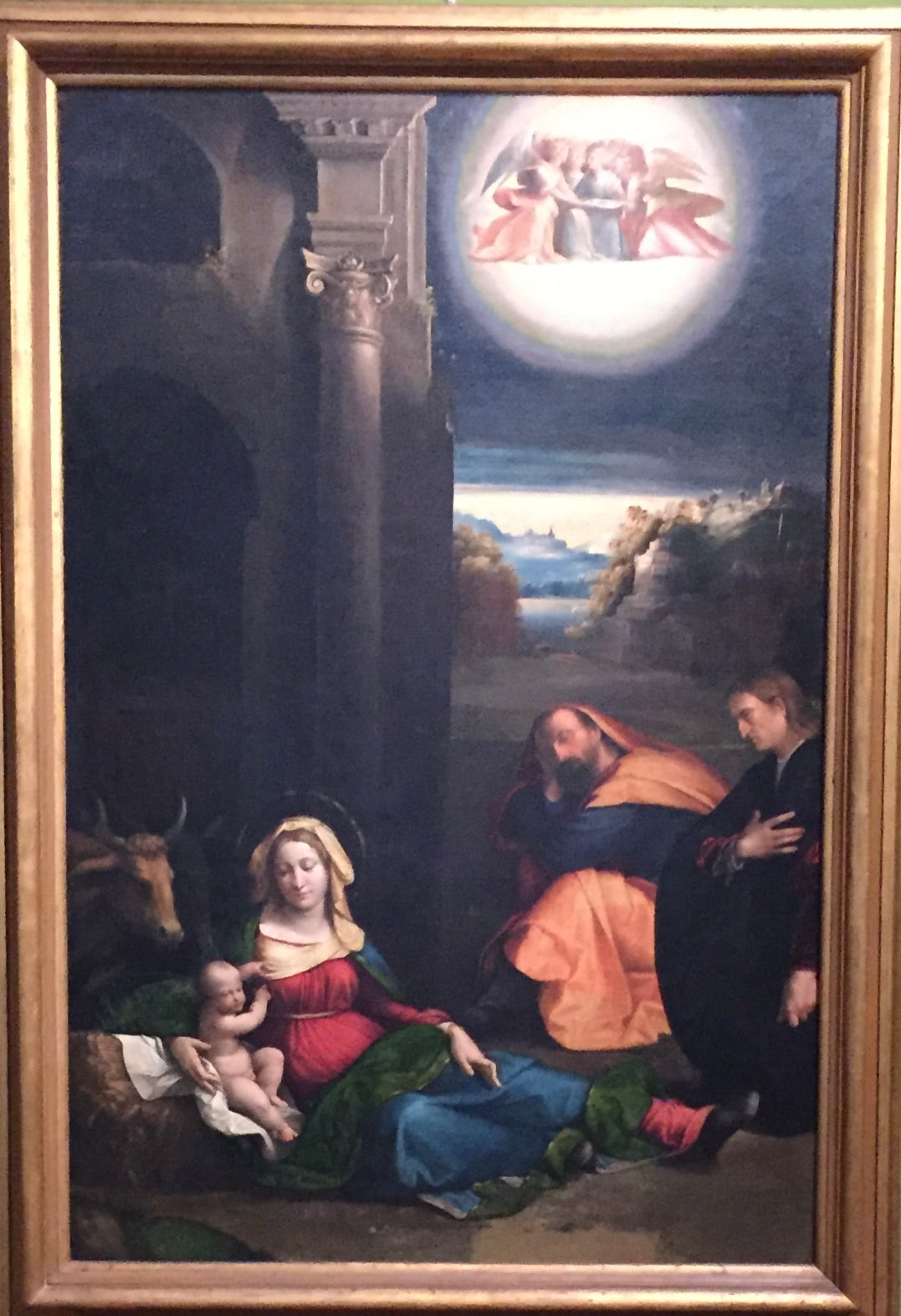 Natività con il donatore Lionello del Pero - Benvenuto Tisi image 1 copie de tableau peinte à la main