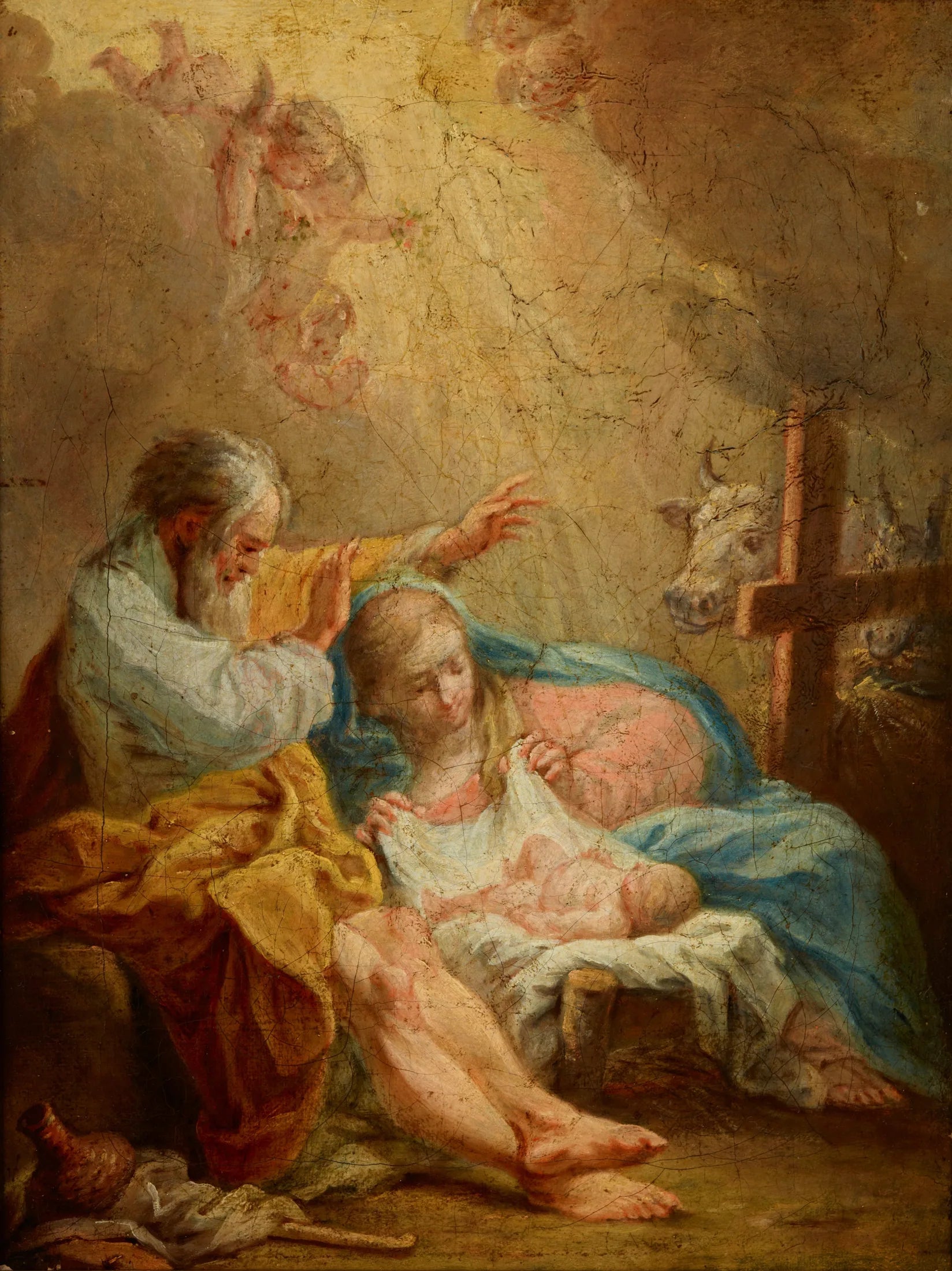 Nativité - Carlo Maratta image 1 tableau peint à l’huile sur toile