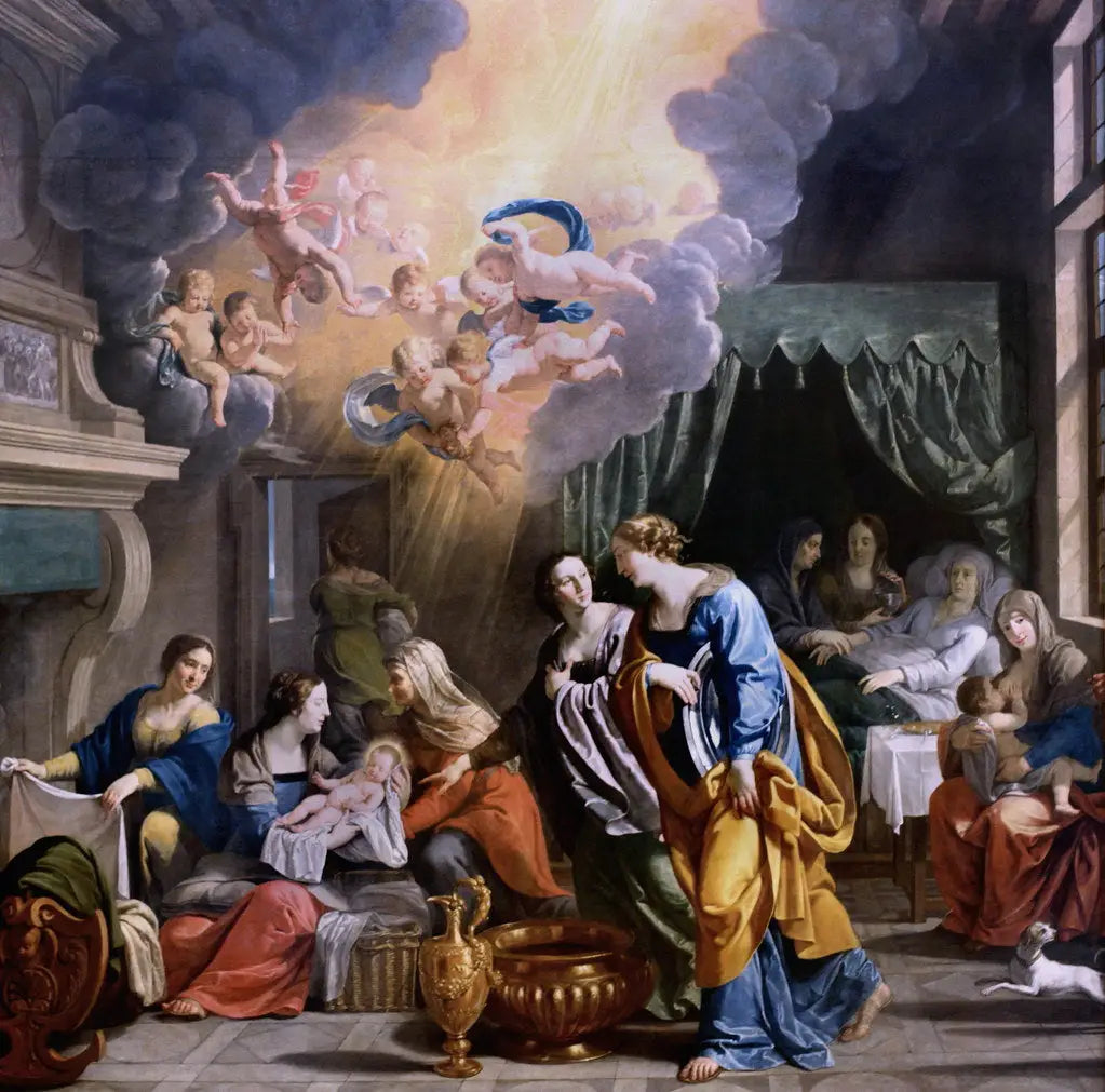 Nativité de la Vierge - Philippe de Champaigne image 1 copie de tableau peinte à la main