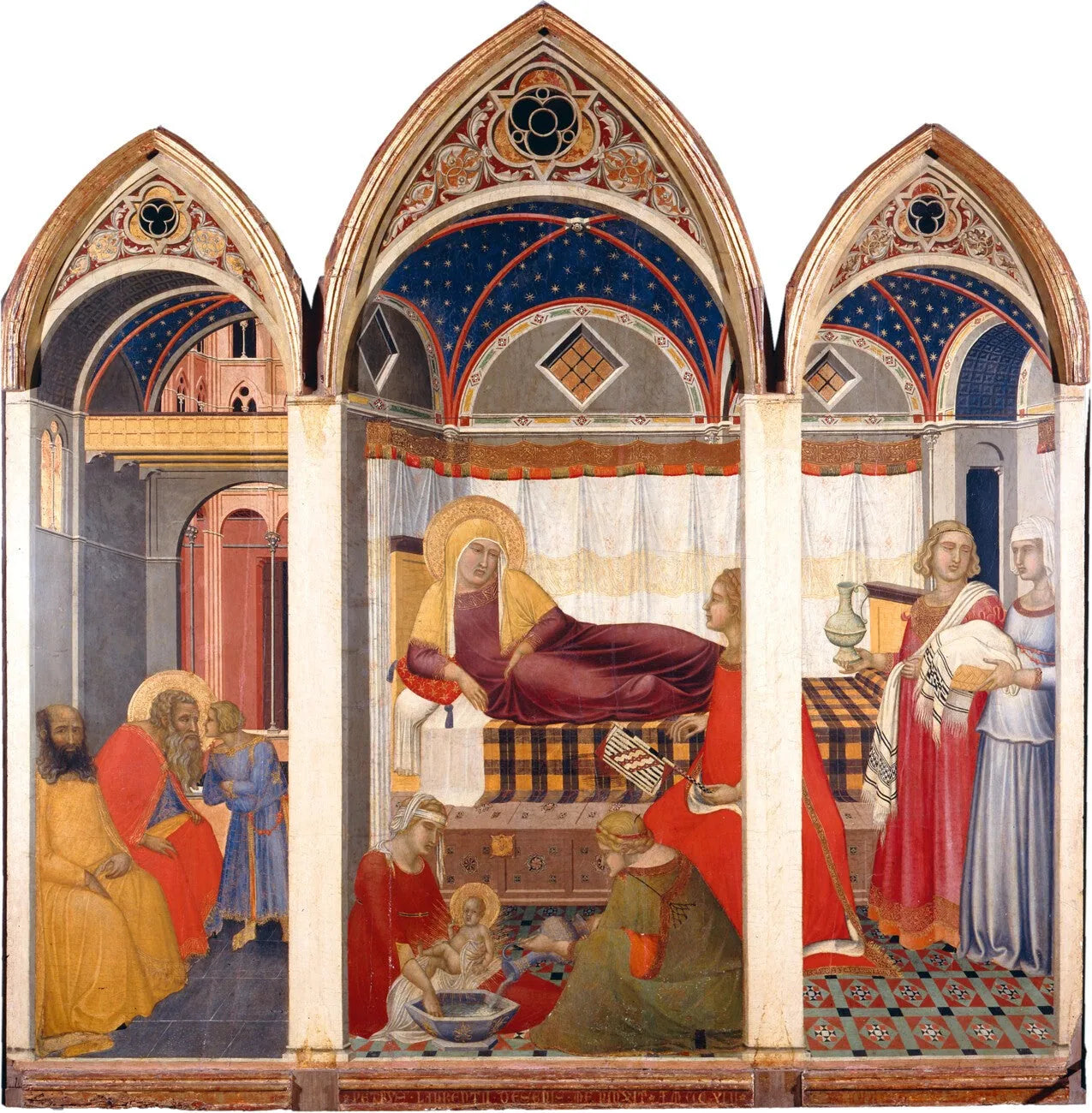 Nativité de la Vierge - Pietro Lorenzetti image 1 copie peinte à la main à l’huile