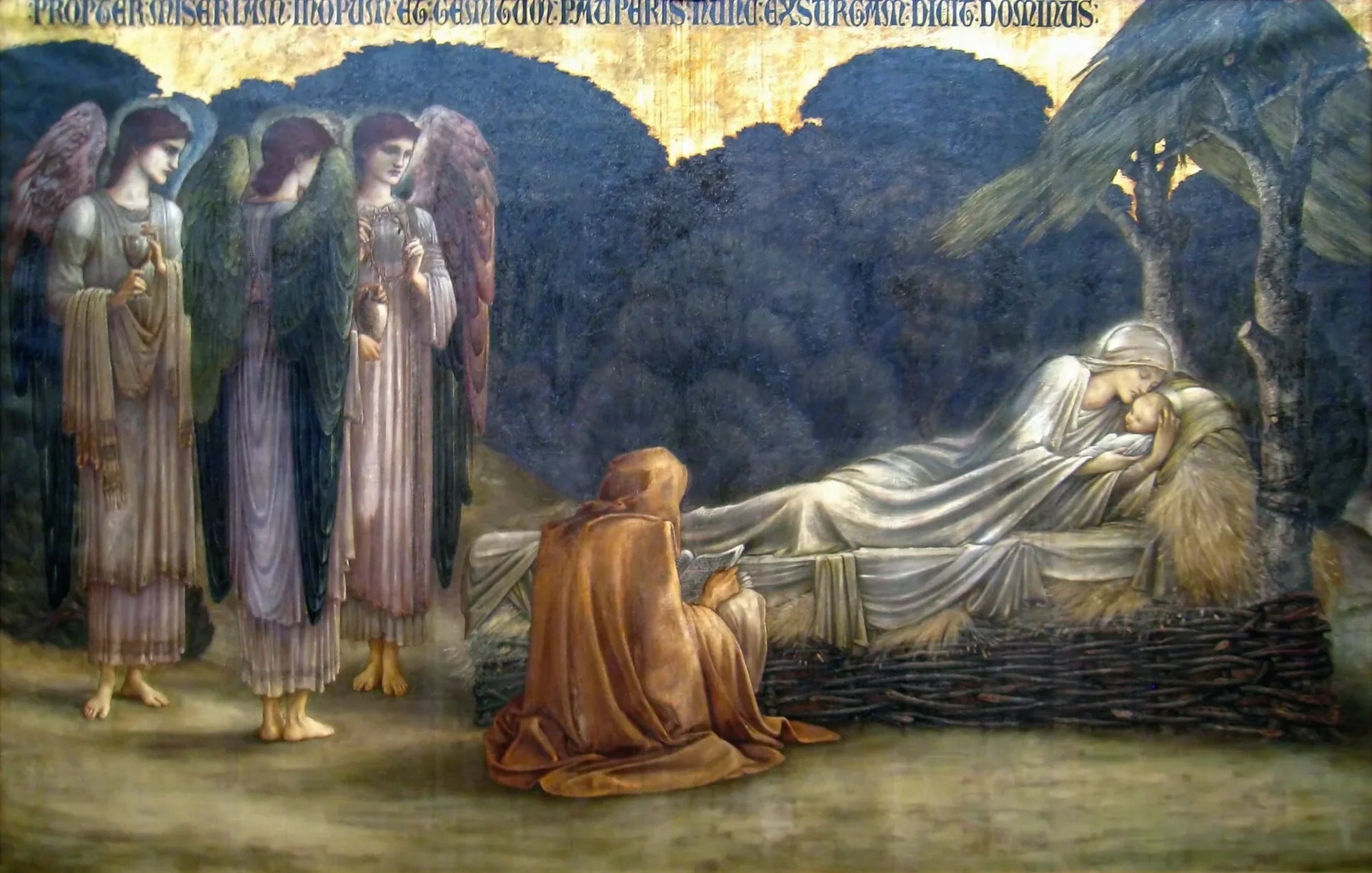 Nativité - Edward Burne-Jones image 1 reproduction de peinture à l’huile