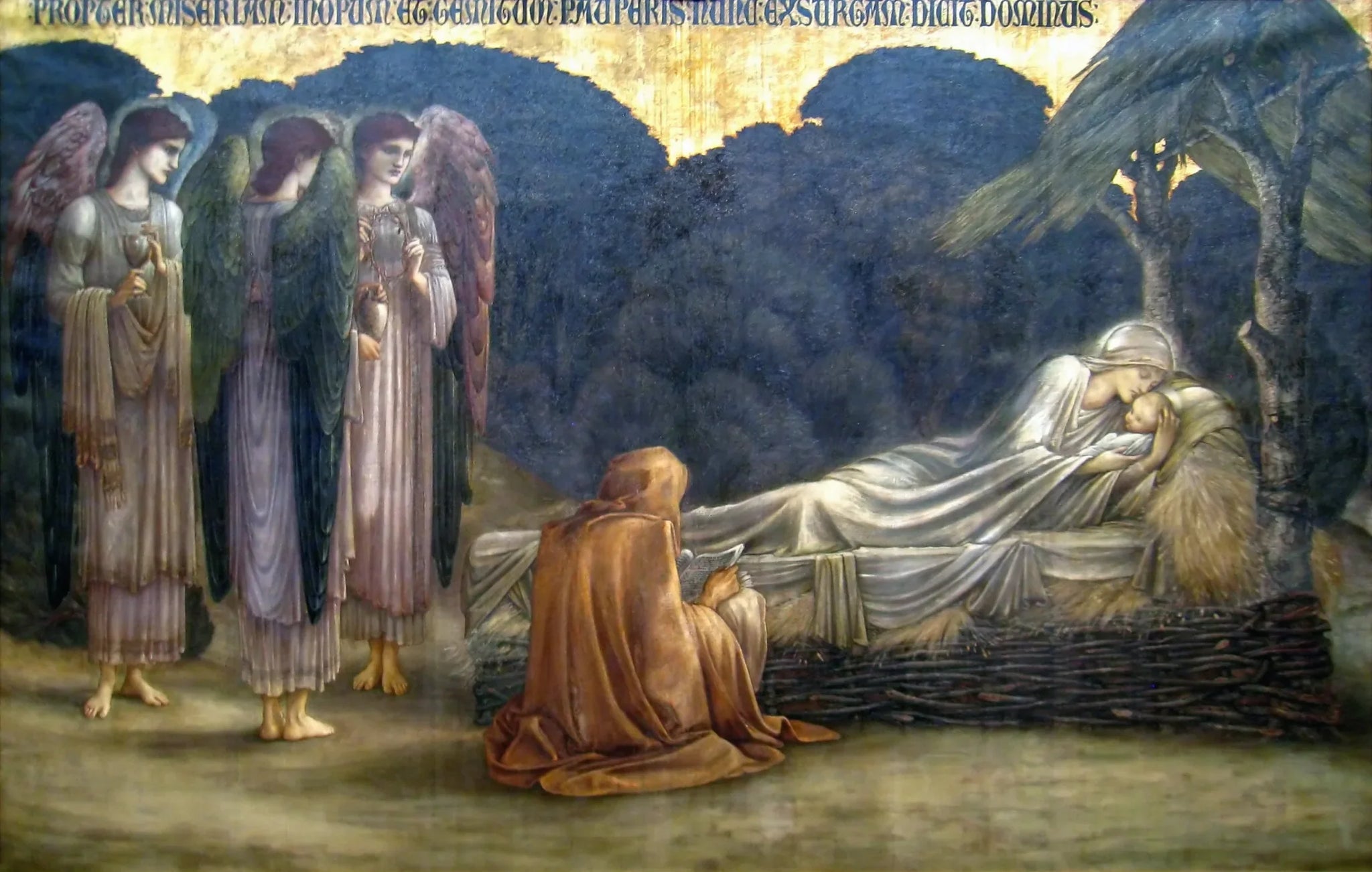 Nativité - Edward Burne-Jones image 1 reproduction de peinture à l’huile