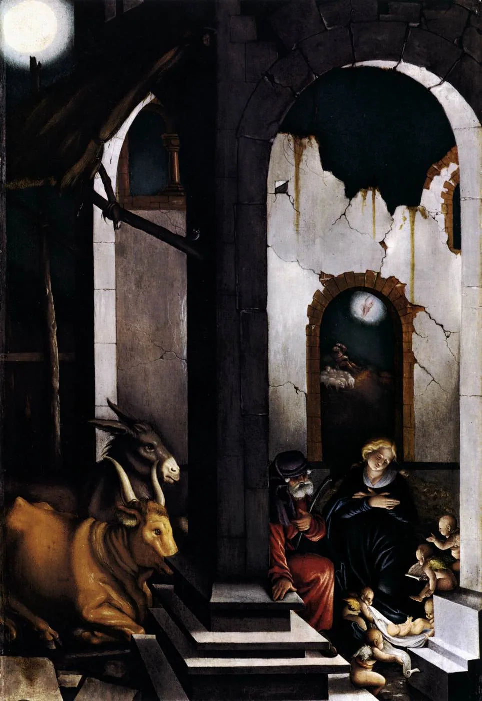 Nativité - Hans Baldung Grien image 1 copie de tableau peinte à la main