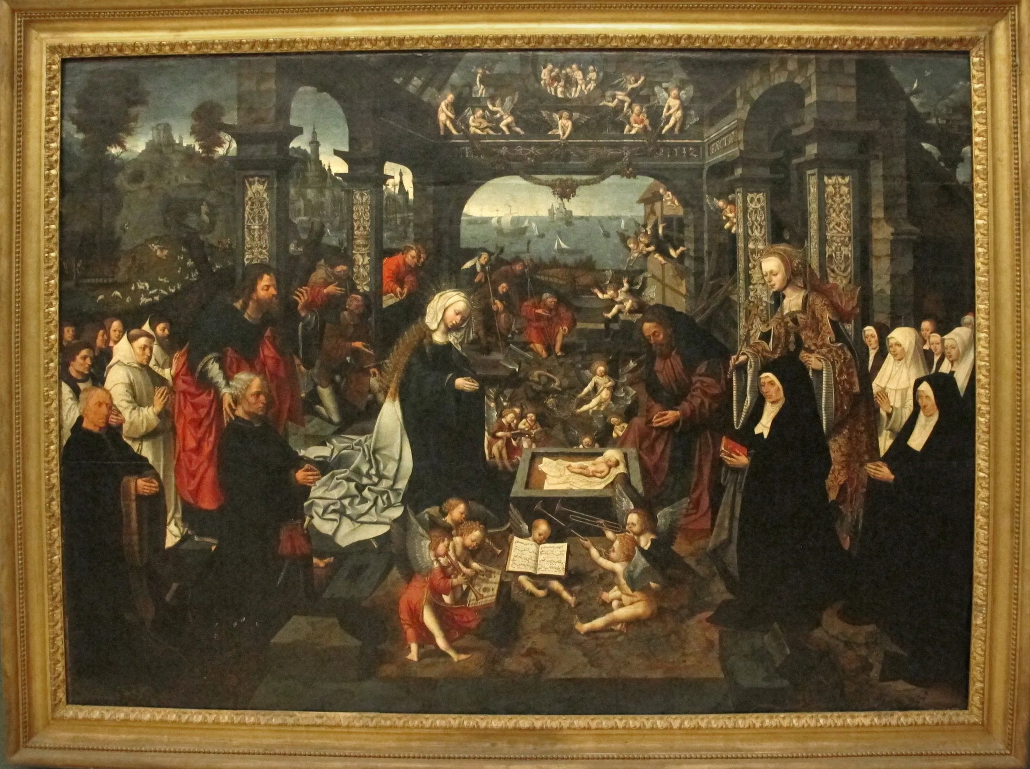 Nativité - Jacob Cornelisz van Oostsanen image 1 reproduction artisanale de tableau