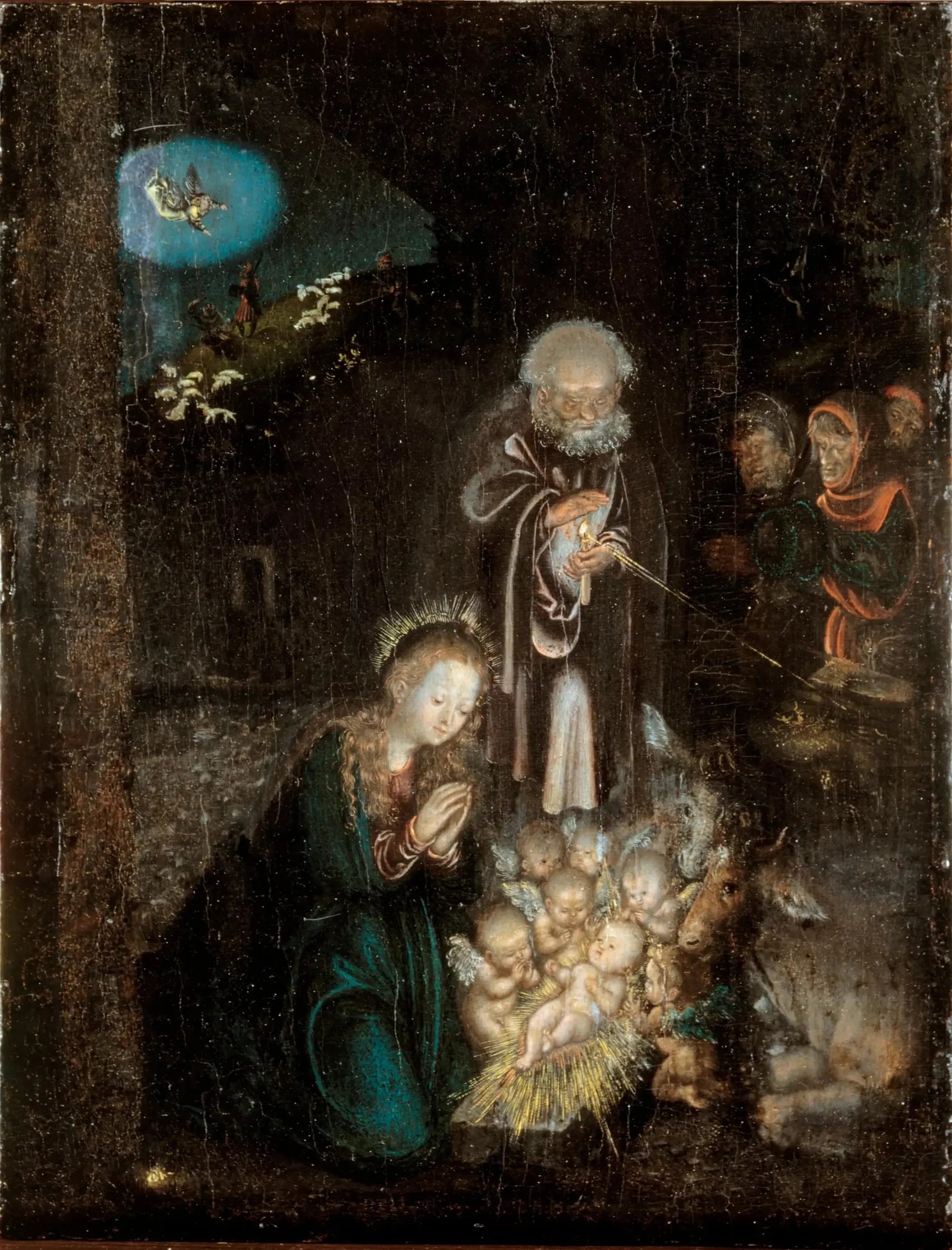 Nativité - Lucas Cranach the Elder image 1 reproduction artisanale de tableau