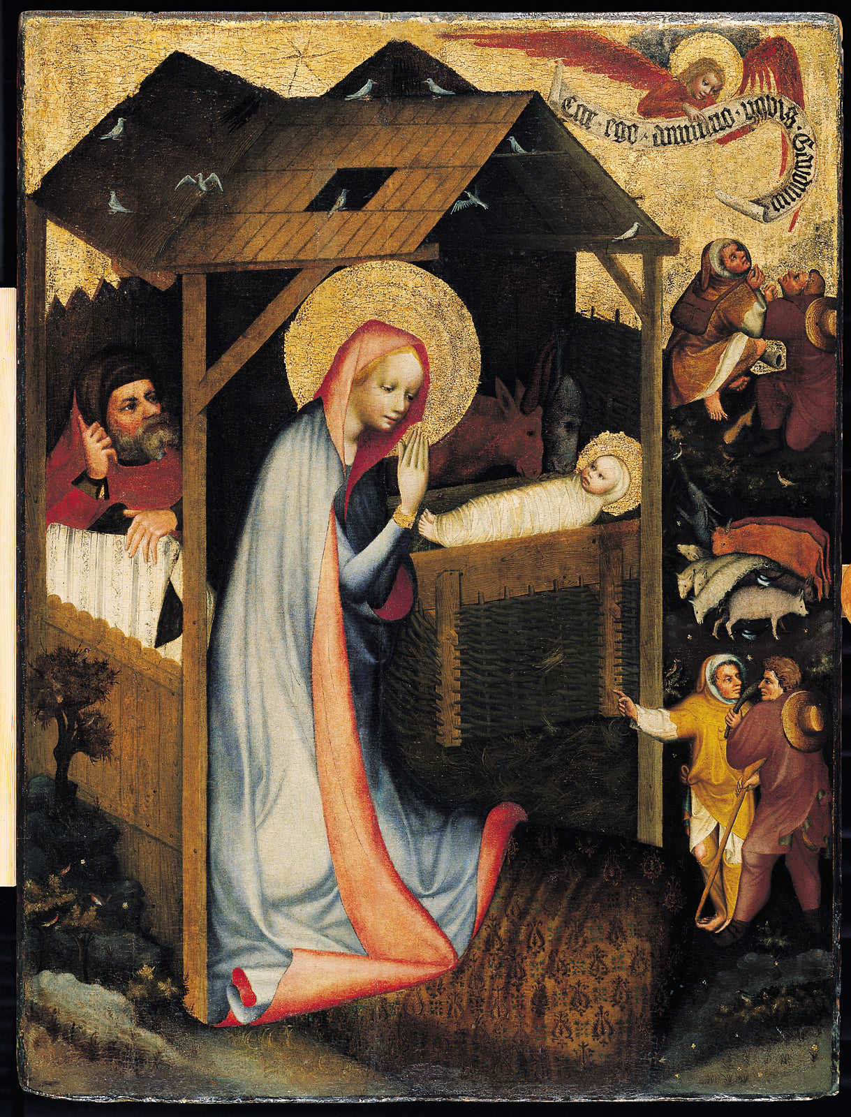Nativité - Master of the Třeboň Altarpiec image 1 reproduction de peinture à l’huile