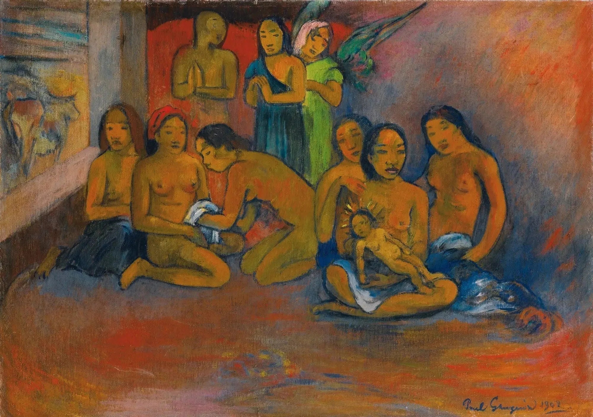 Nativité - Paul Gauguin image 1 reproduction de peinture à l’huile