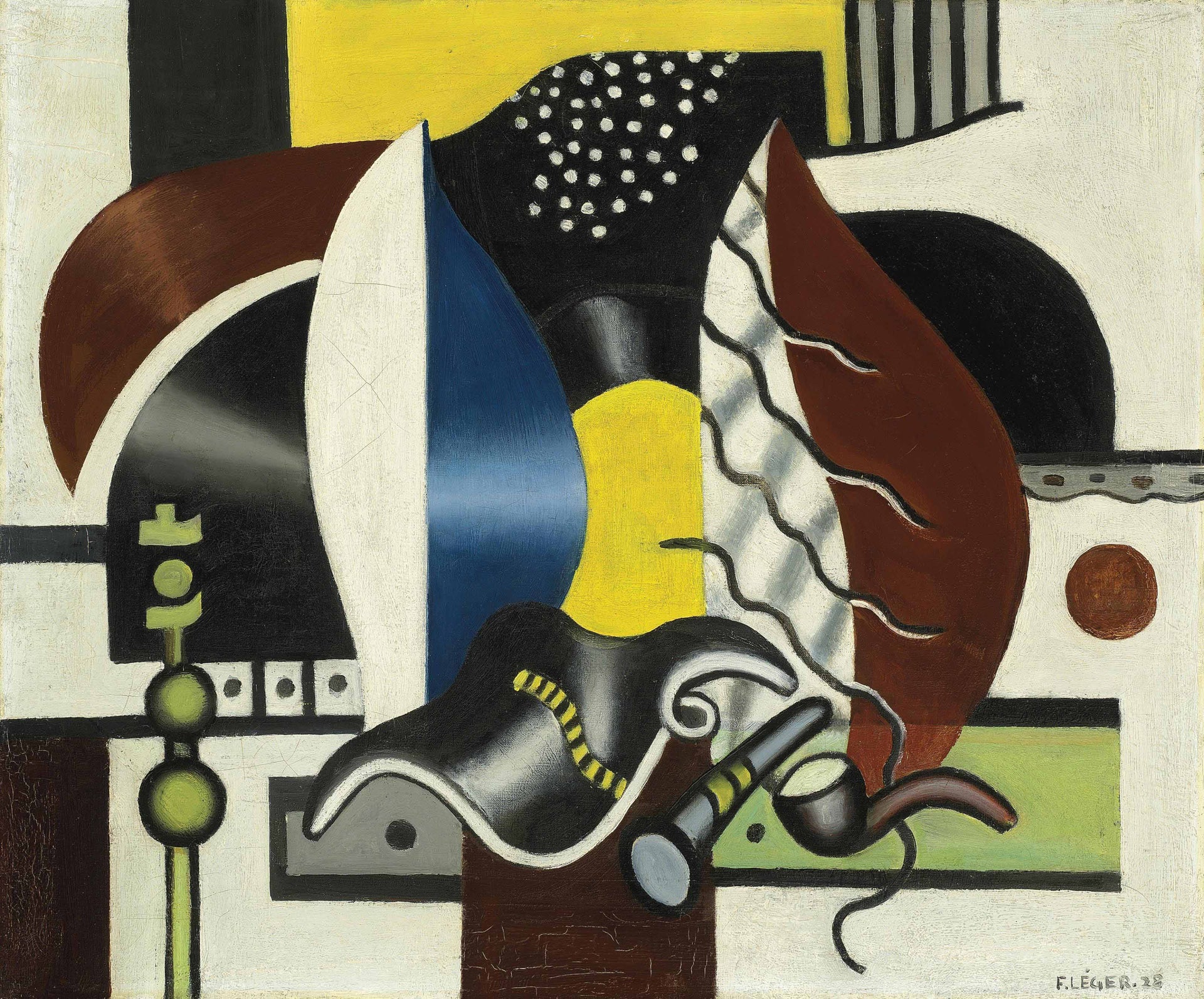 Nature morte, 1928 - Fernand Léger image 1 copie de tableau peinte à la main