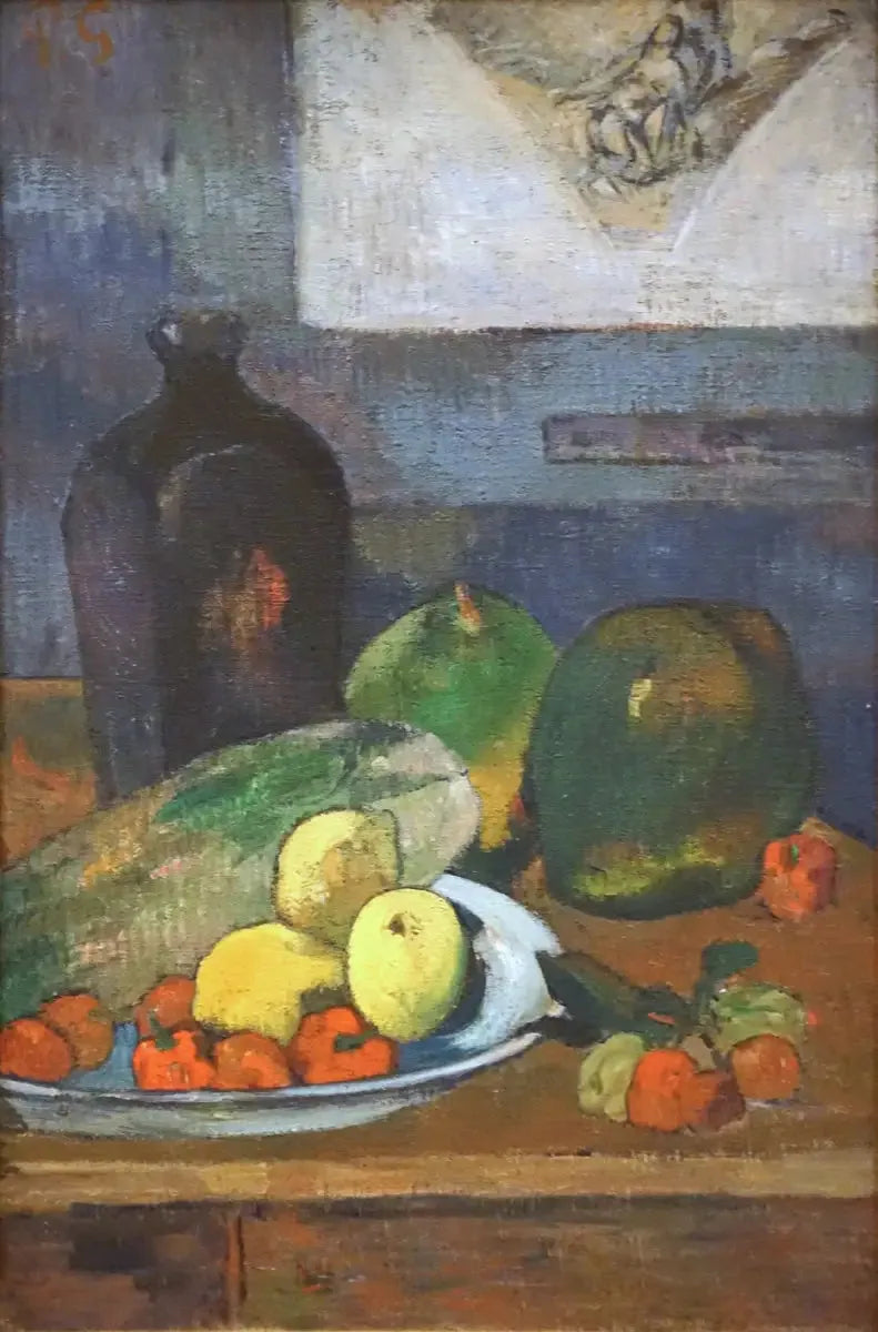 Nature morte à l'esquisse de Delacroix - Paul Gauguin