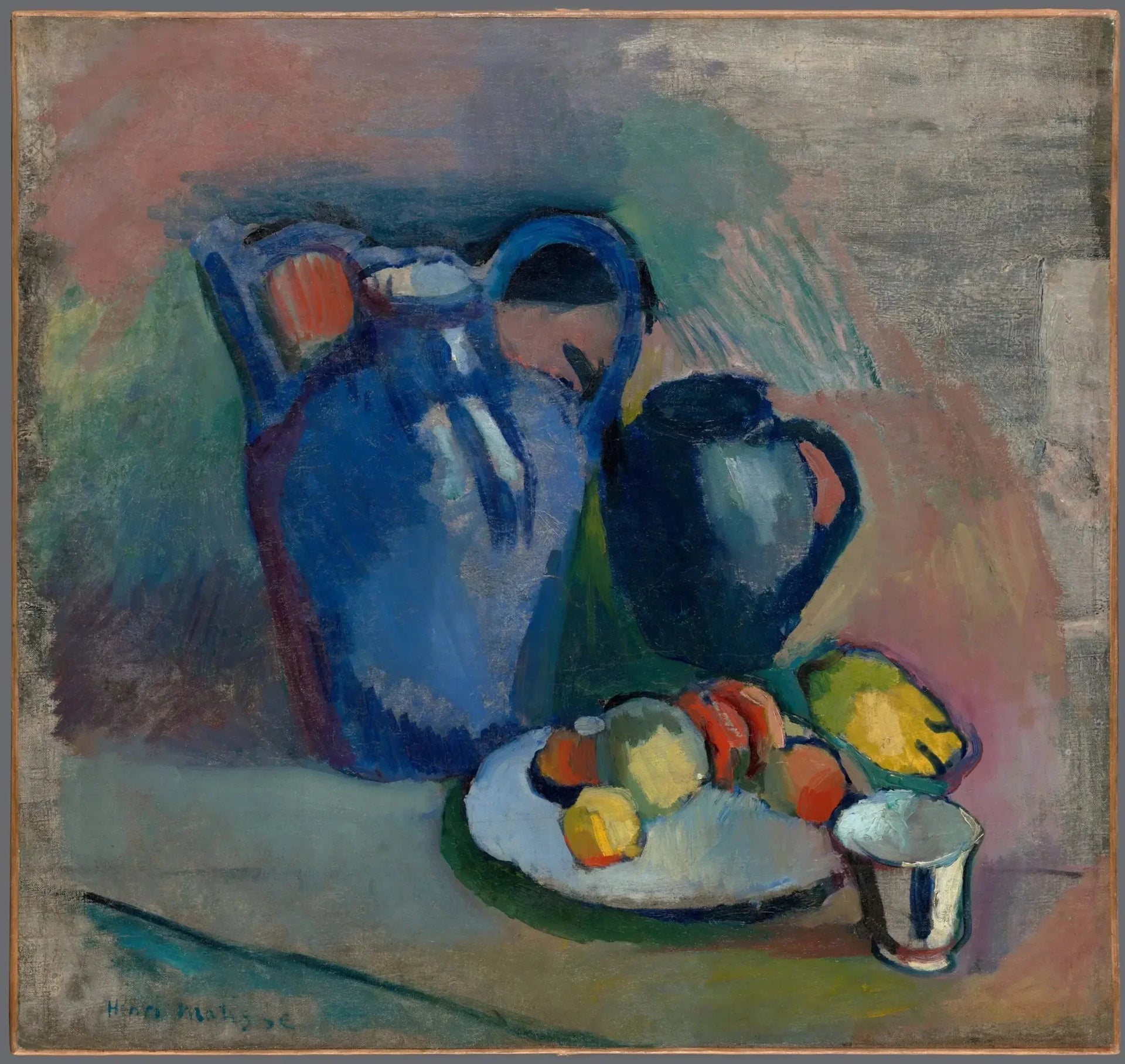 Nature morte à la cruche bleue - Henri Matisse image 1 reproduction réalisée par Alpha Reproduction