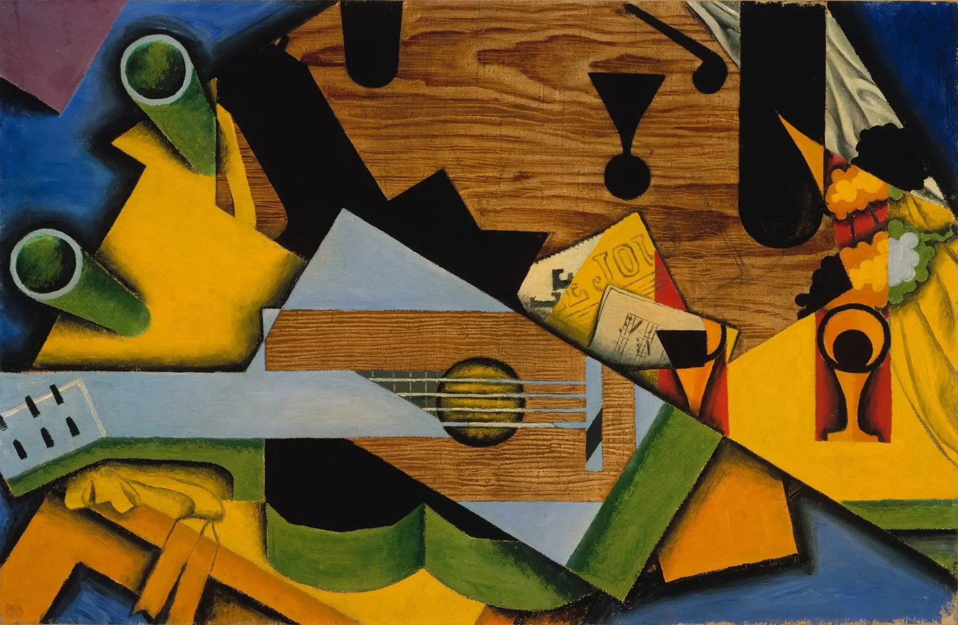 Nature morte à la guitare - Juan Gris image 1 tableau peint à l’huile sur toile