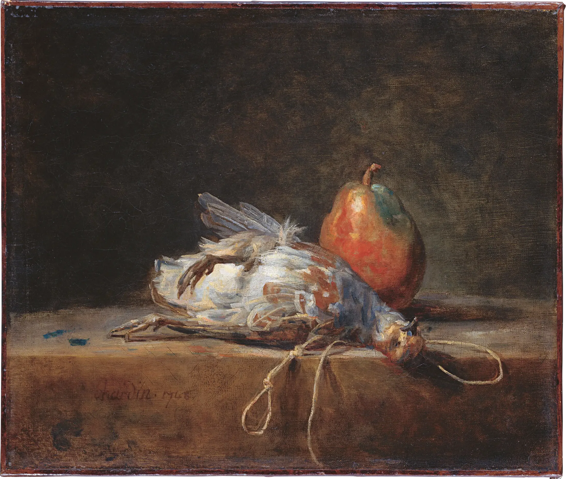 Nature morte à la perdrix et à la poire - Jean Siméon Chardin image 1 copie de tableau peinte à la main