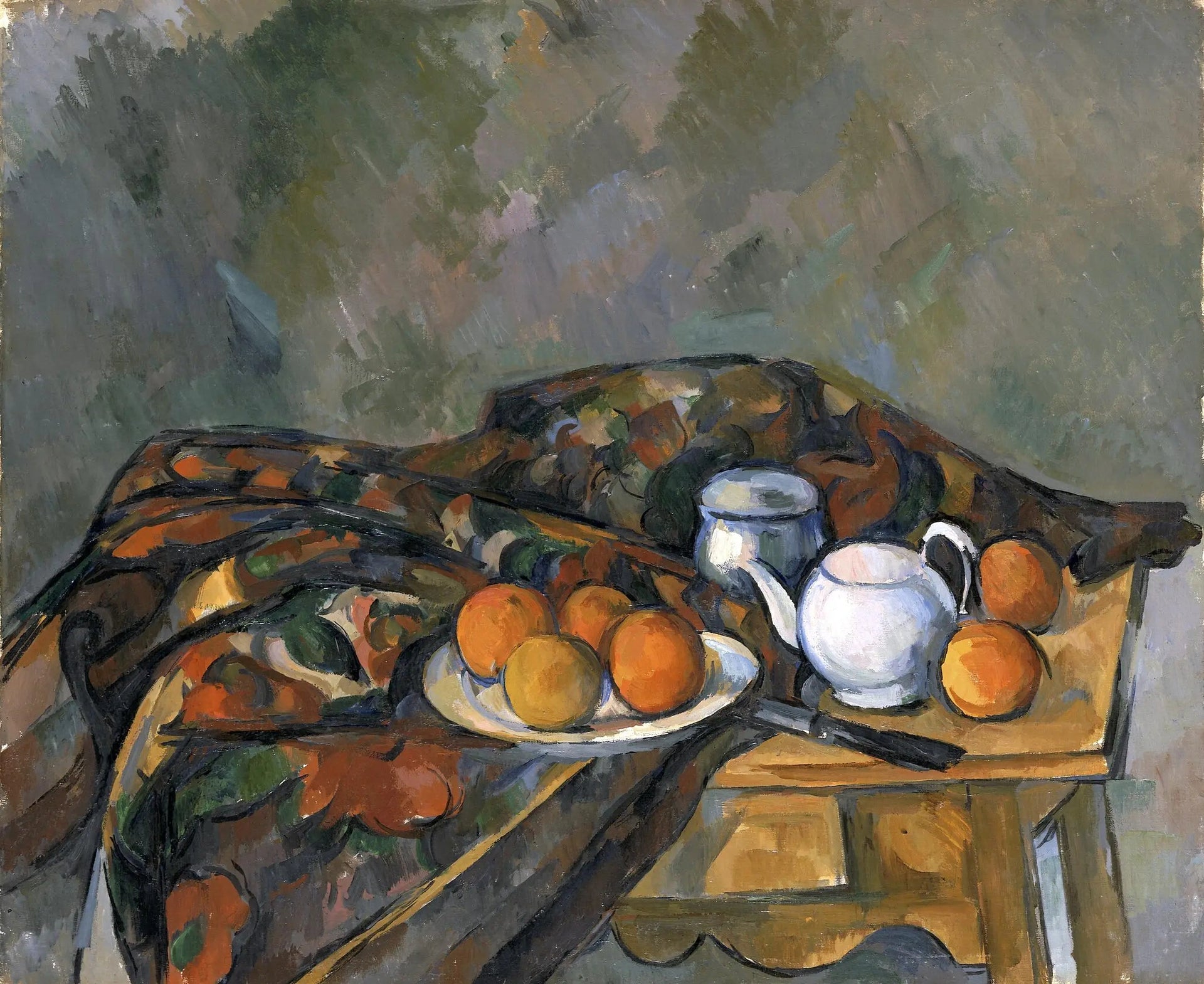 Nature morte à la théière - Paul Cézanne image 1 reproduction d’œuvre d’art à l’huile
