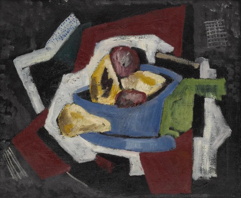 Nature morte au bol bleu - Marsden Hartley image 1 tableau peint à l’huile sur toile