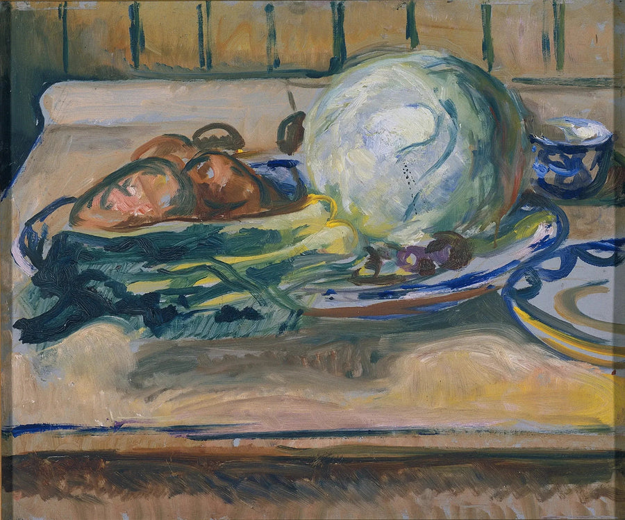 Nature morte au chou et autres légumes - Edvard Munch