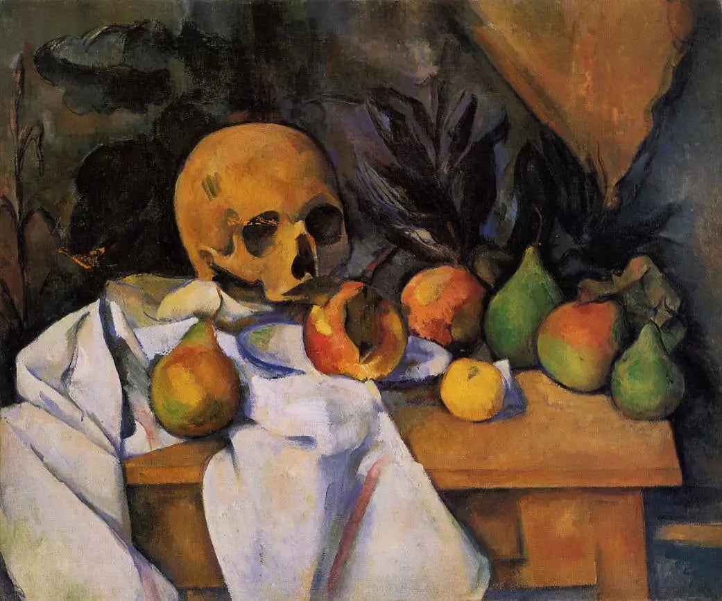Nature morte au crâne - Paul Cézanne image 1 tableau peint à l’huile sur toile