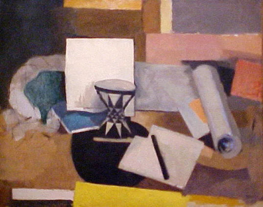 Nature morte au diabolo - Roger de La Fresnaye image 1 copie peinte à la main à l’huile