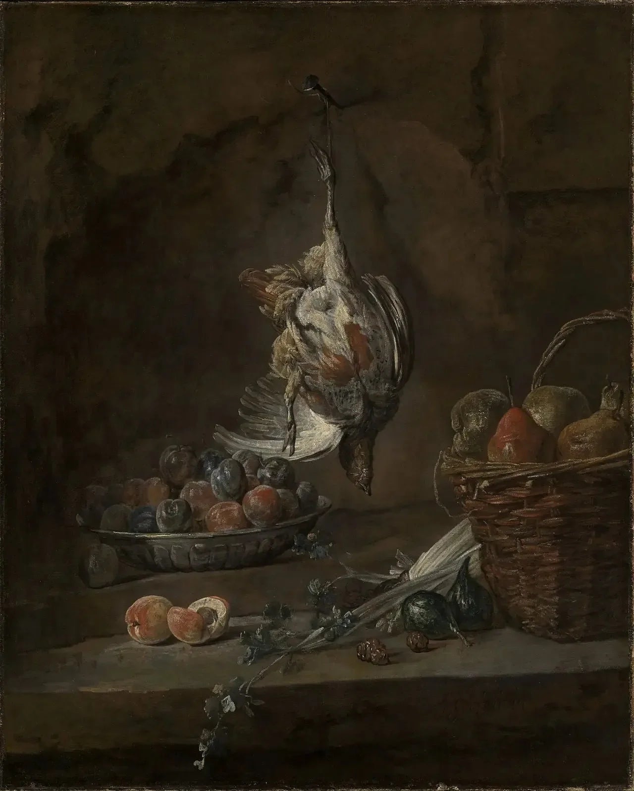 Nature morte au faisan mort - Jean Siméon Chardin image 1 reproduction de peinture à l’huile