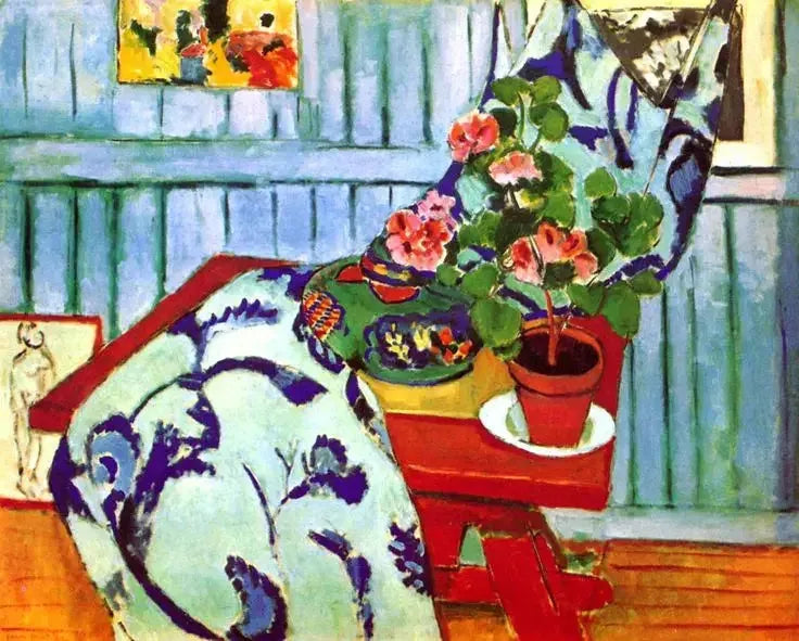 Nature morte au géranium - Henri Matisse