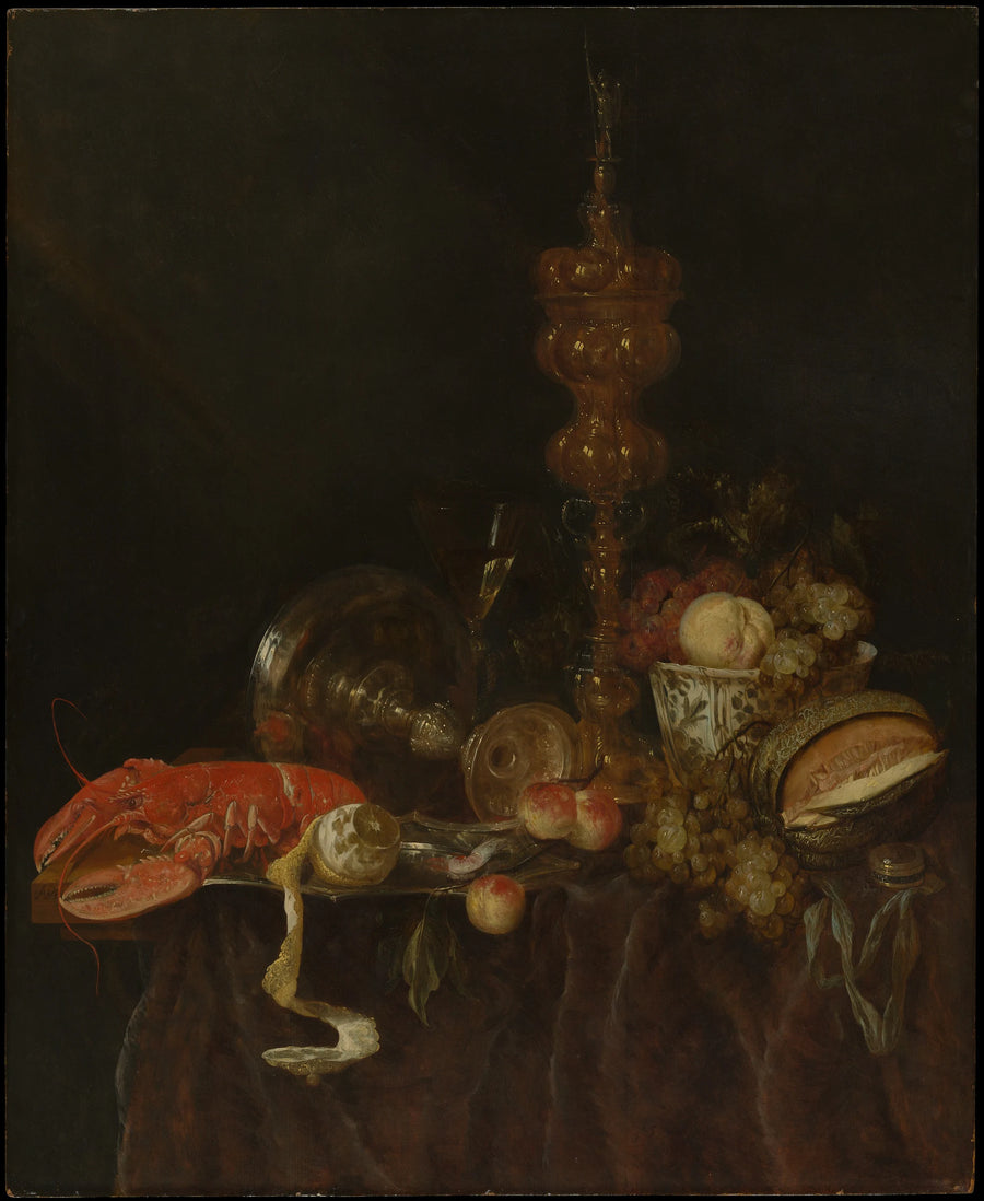Nature morte au homard et aux fruits - Abraham van Beyeren
