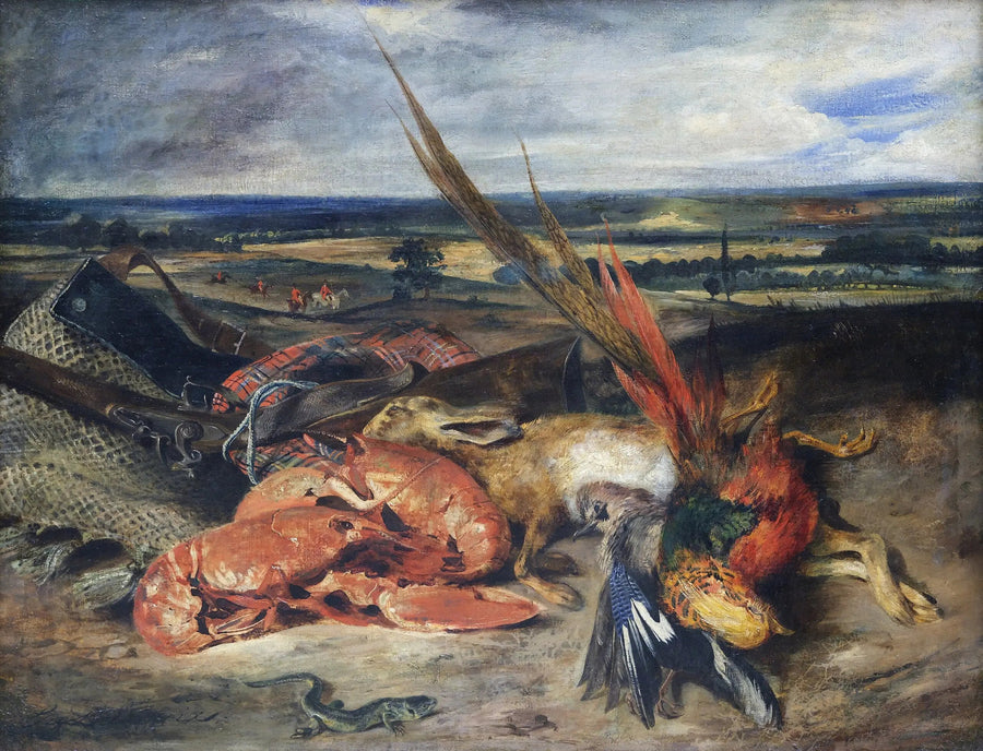 Nature morte au homard - Eugène Delacroix