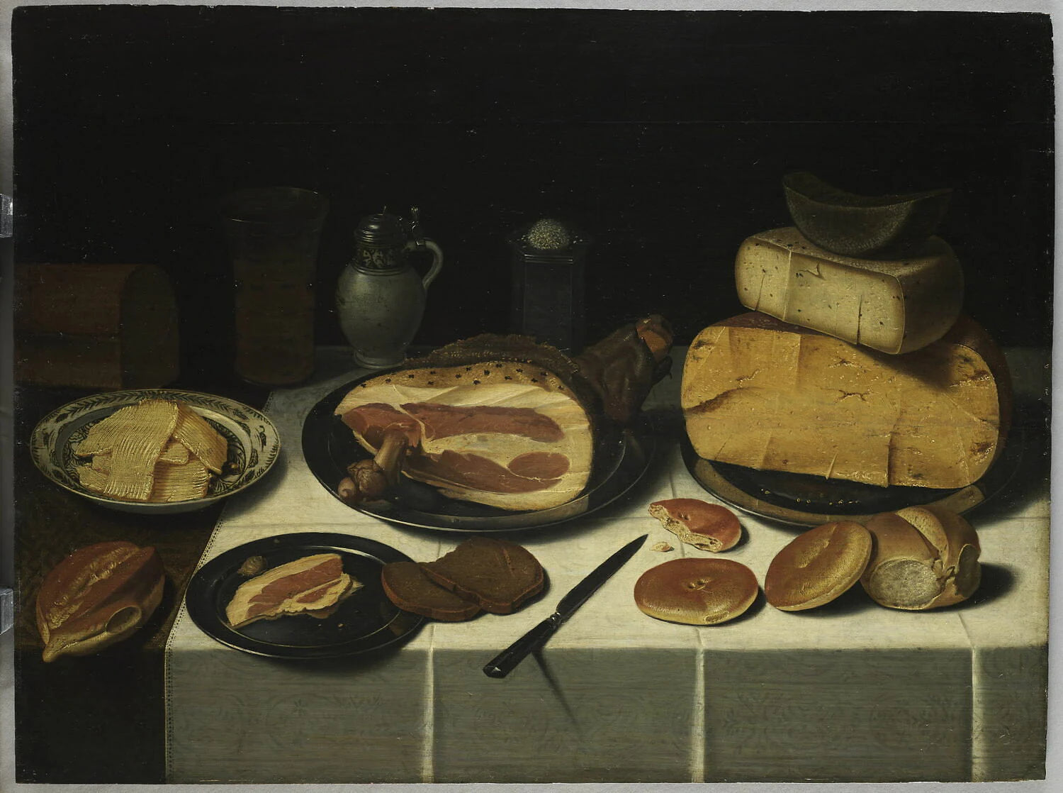 Nature morte au jambon - Floris van Schooten