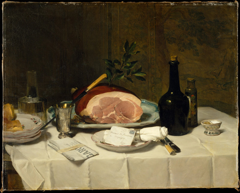 Nature morte au jambon - Philippe Rousseau
