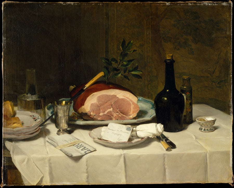 Nature morte au jambon - Philippe Rousseau
