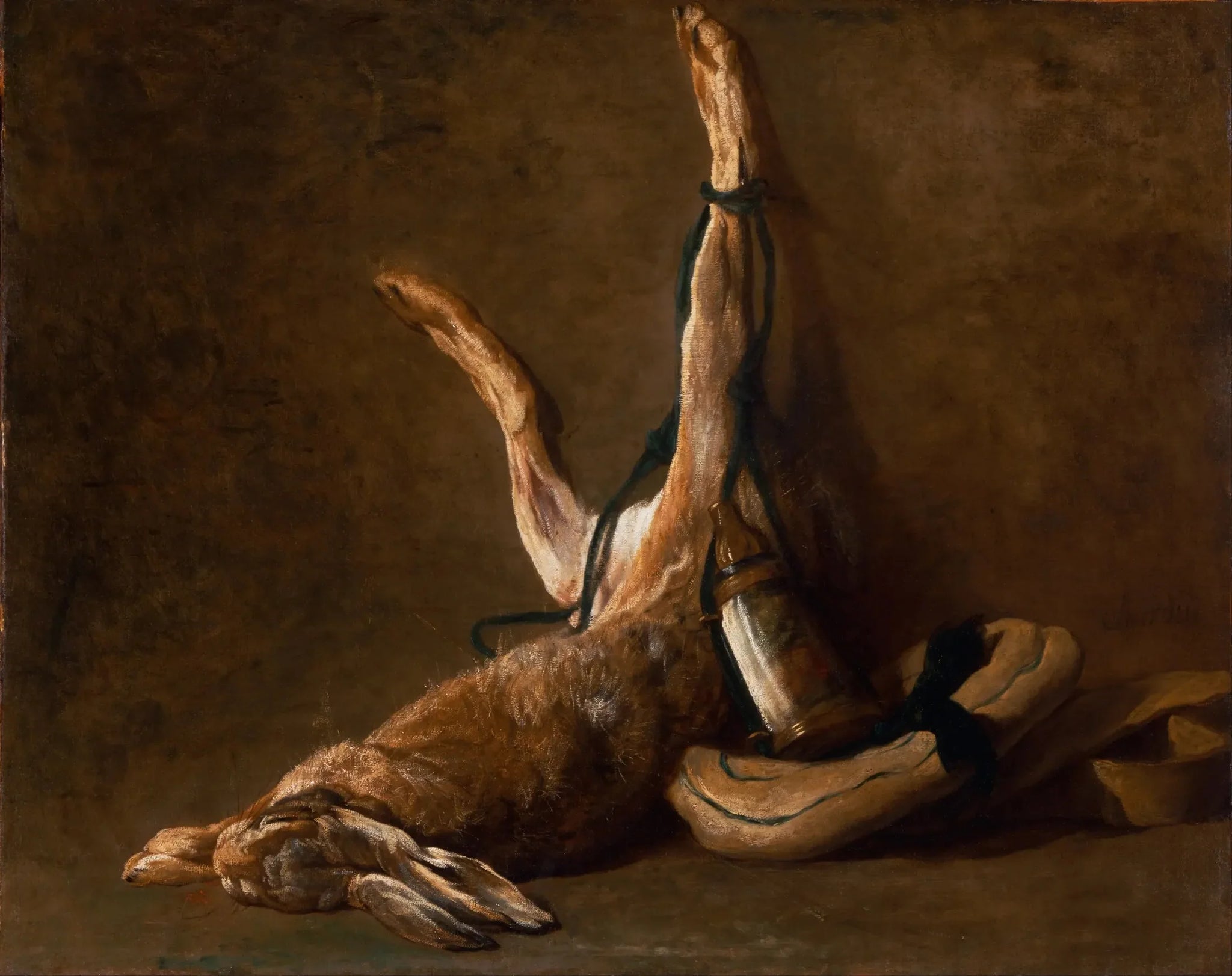 Nature morte au lièvre - Jean Siméon Chardin image 1 copie de tableau peinte à la main