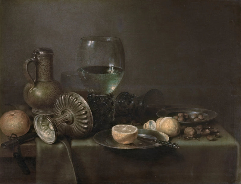 Nature morte au pichet de bière et à l'orange - Willem Claesz. Heda