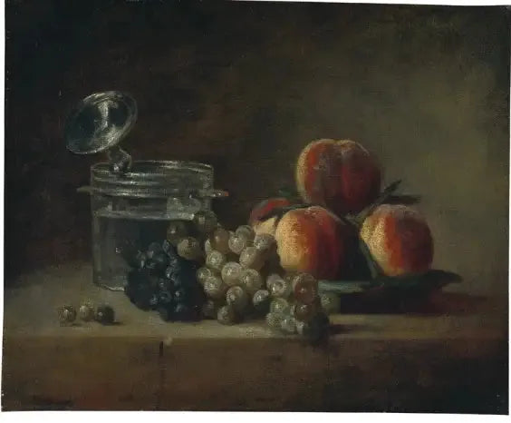 Nature morte au plateau de pêches - Jean Siméon Chardin