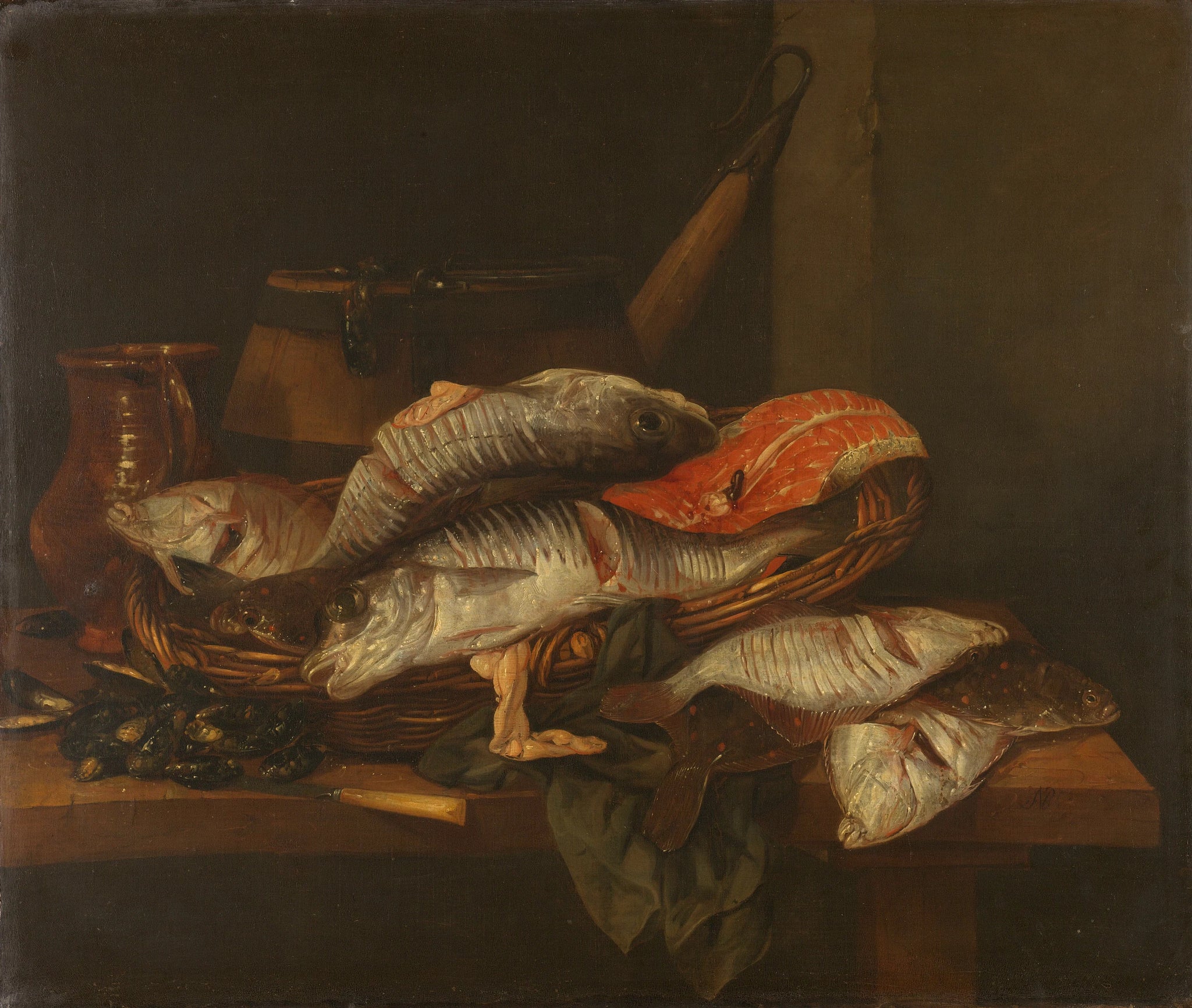 Nature morte au poisson - Abraham van Beijeren