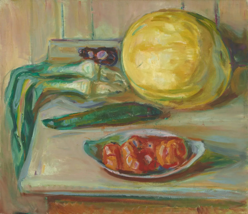 Nature morte au potiron et autres légumes - Edvard Munch