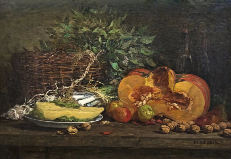 Nature morte au potiron - Eugène Boudin