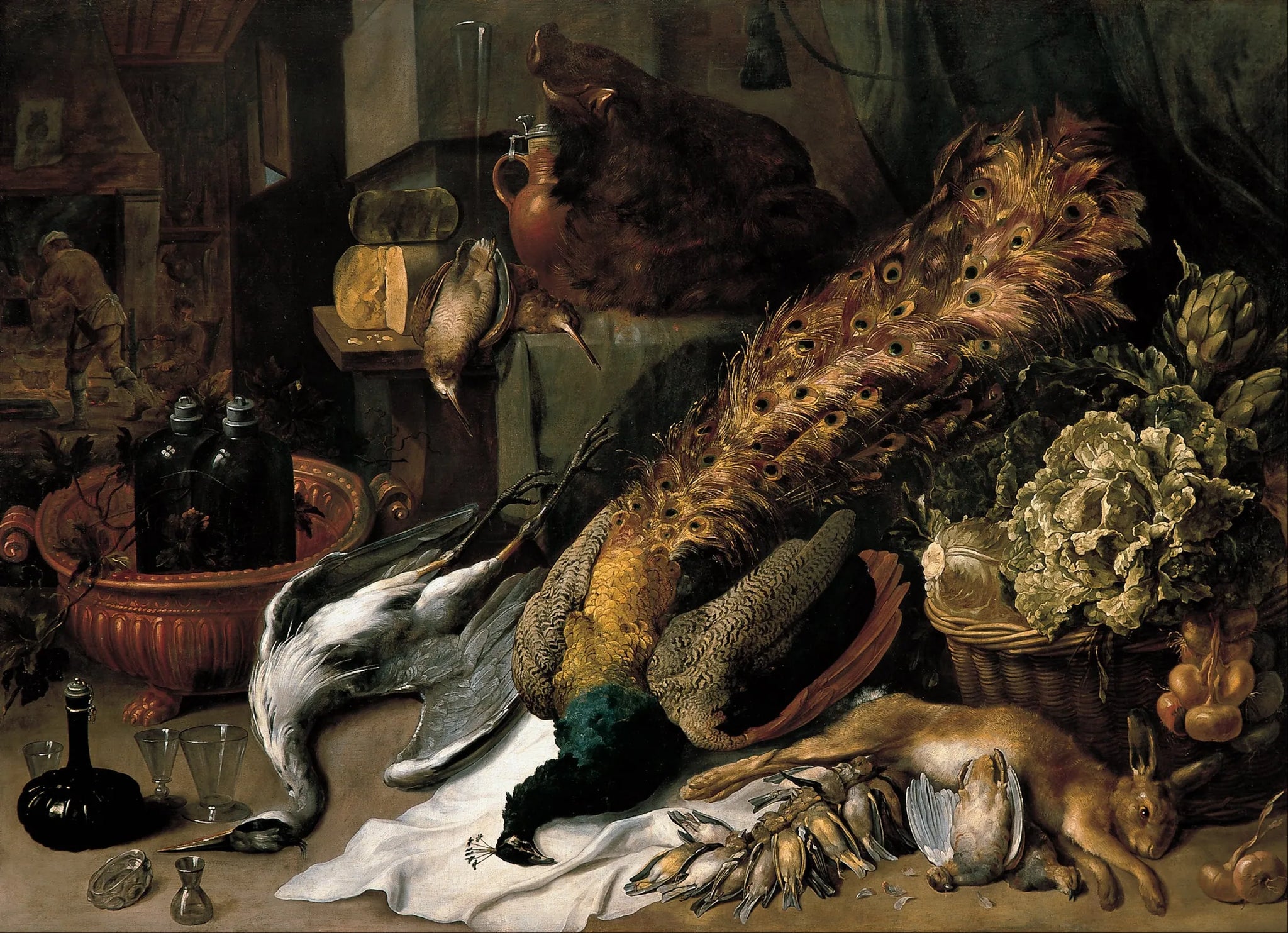 Nature morte au refroidisseur à vin - Frans Snyders image 1 tableau peint à l’huile sur toile