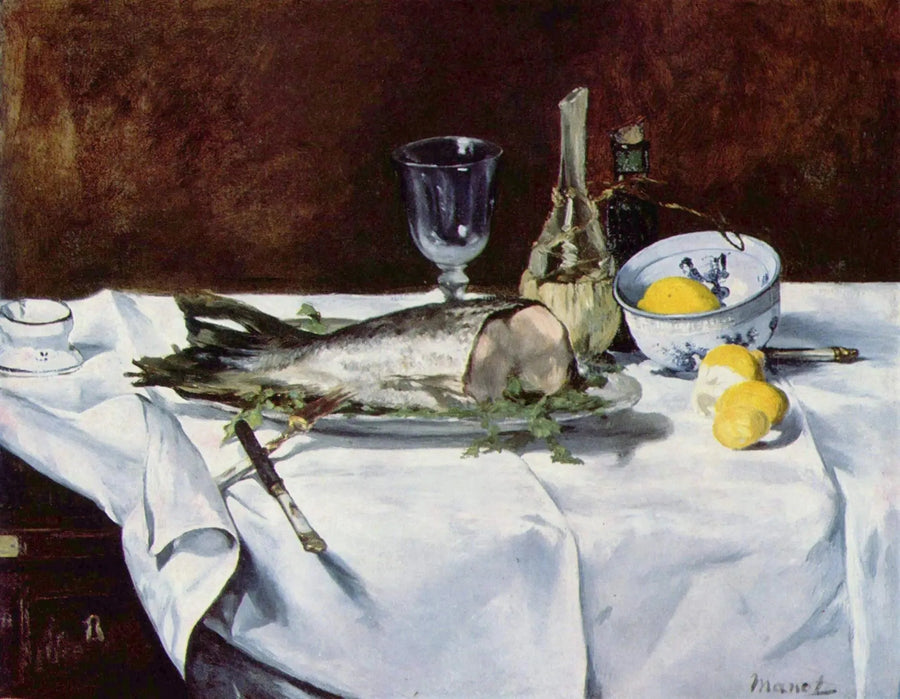 Nature morte au saumon - Édouard Manet